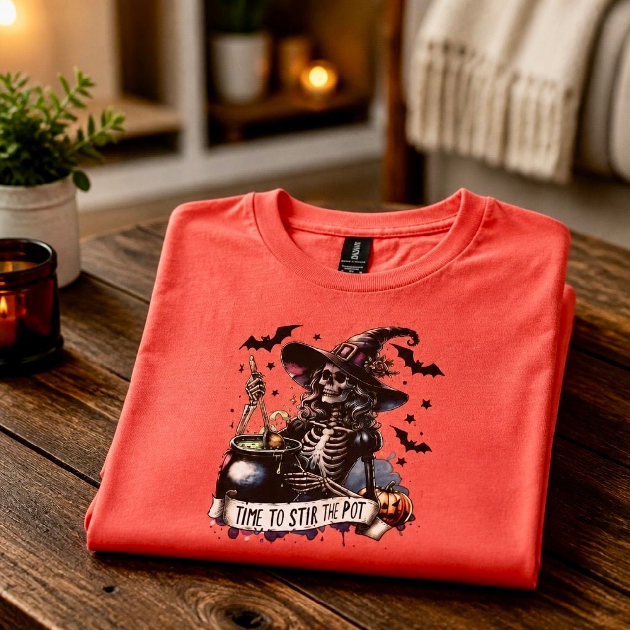 Time To Stir The Pot Halloween T-Shirt Red XL 4