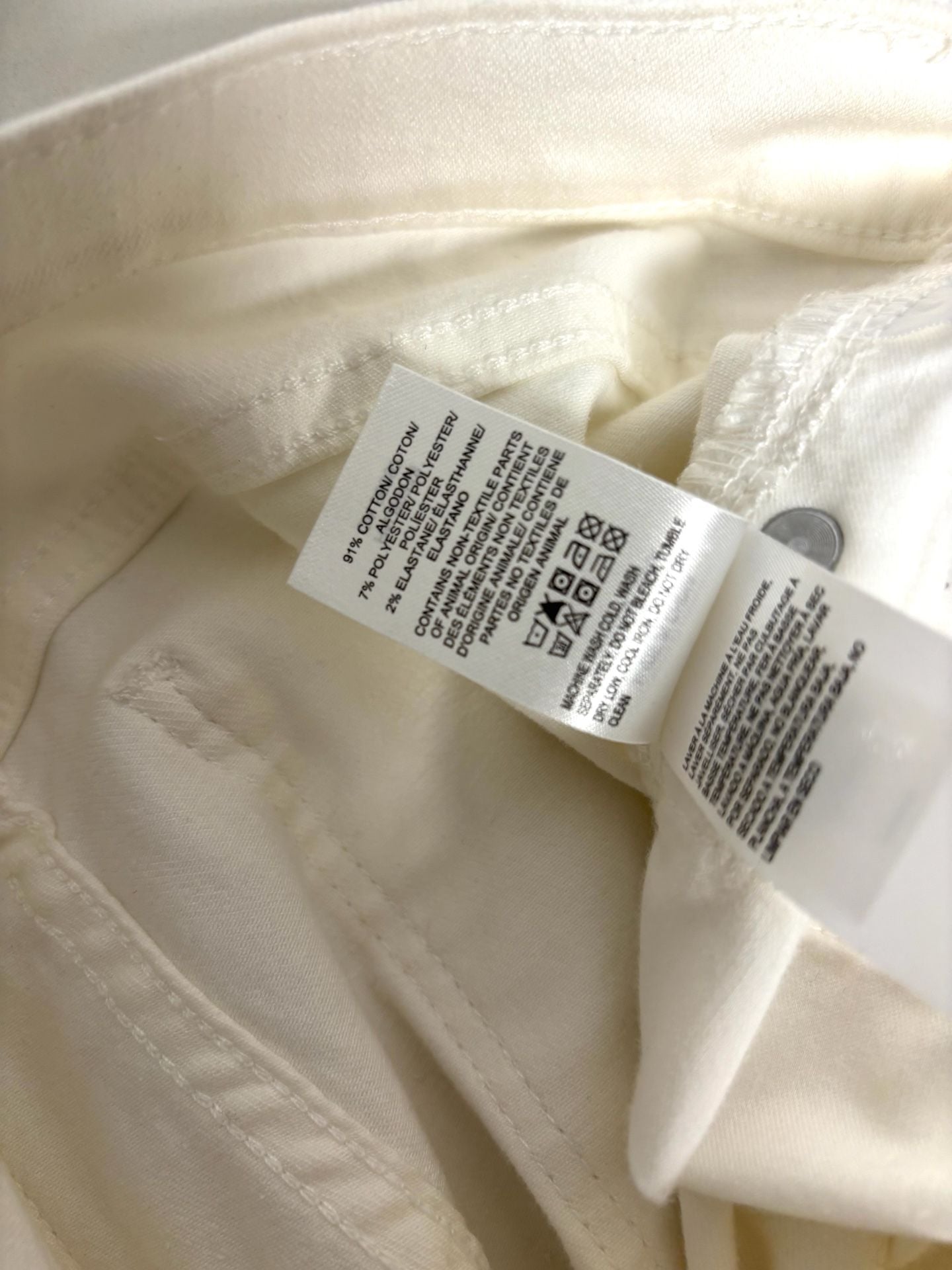 Lucky Brand Skinny Jeans White Denim Size 6 9