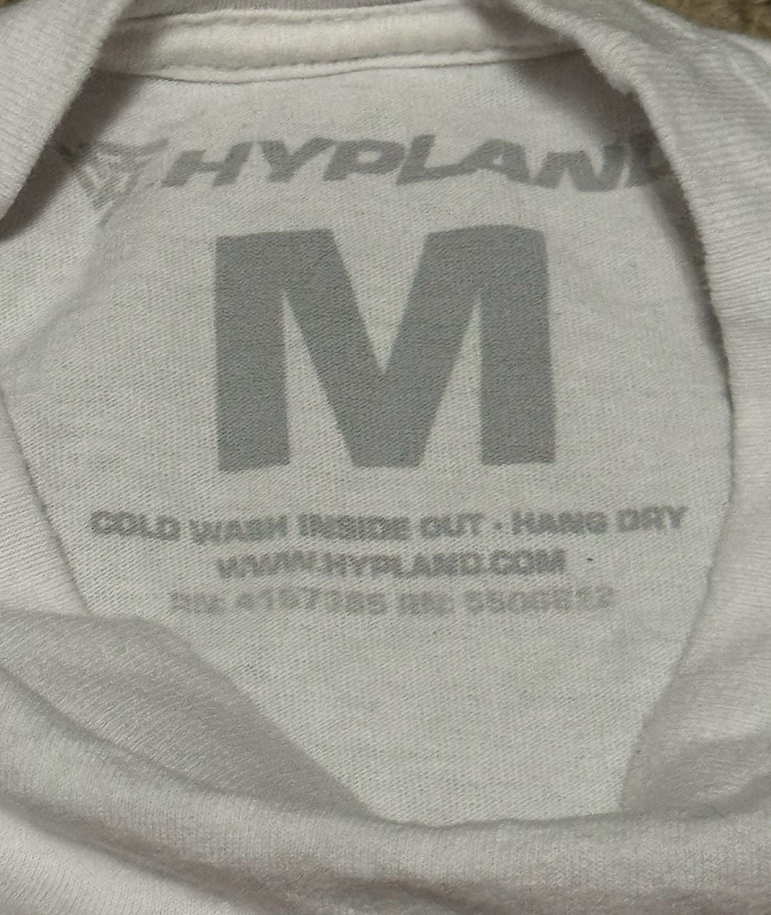 Hypland Arch Logo T-Shirt Size M White Pink 3