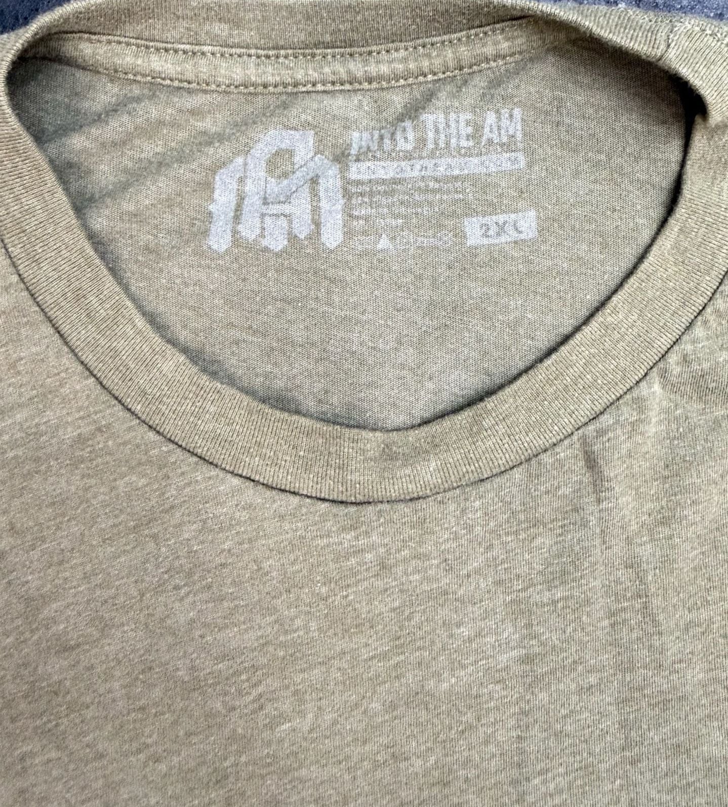 Into The AM T-Shirt Size 2XL Olive Green Heather Crewneck Short Sleeve 4