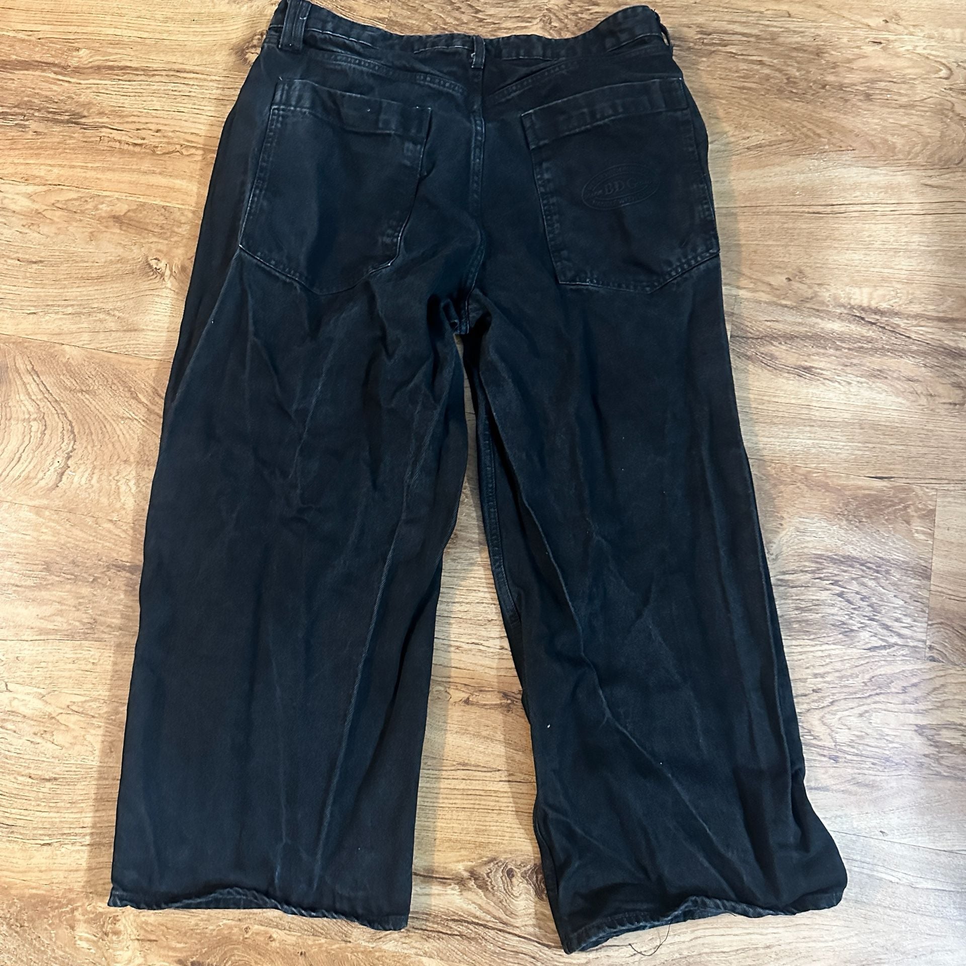 BDG Wide Leg Jeans Black 7