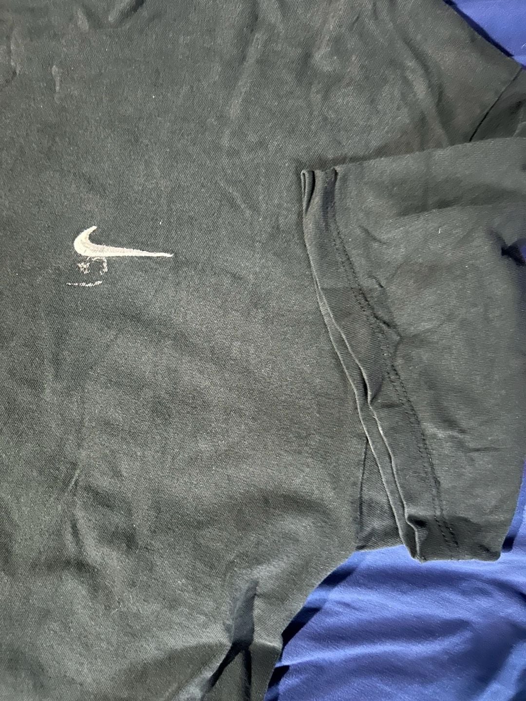 Nike Made In Usa Vintage T-Shirt Size L Black Swoosh Logo L 3