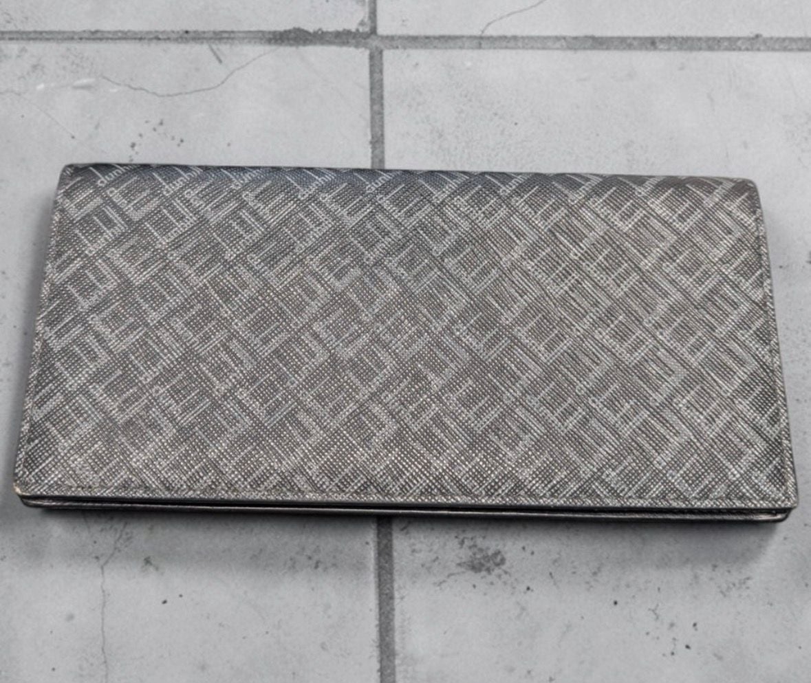 Alfred Dunhill Long Wallet Grey Monogram Coated Canvas 2
