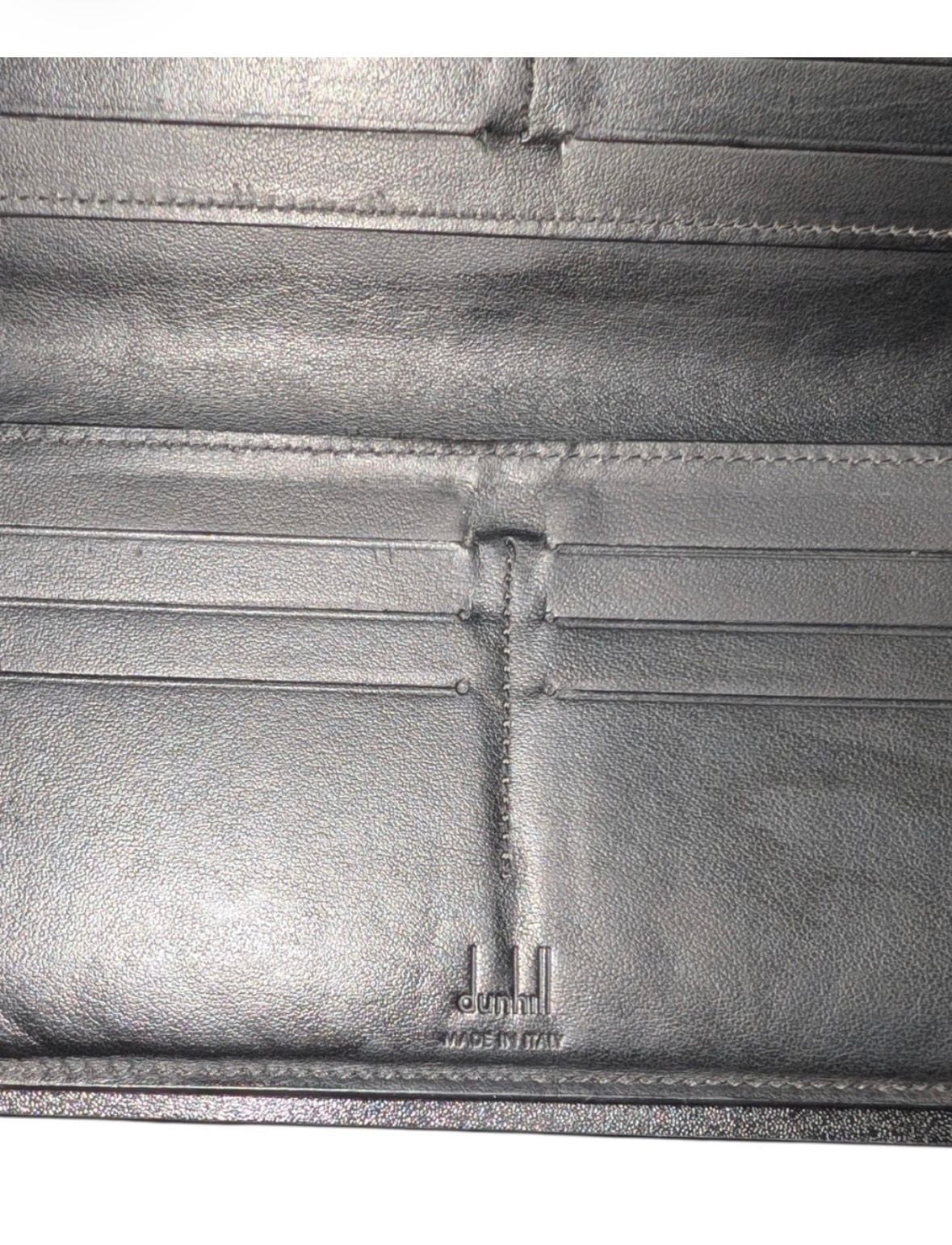 Alfred Dunhill Long Wallet Grey Monogram Coated Canvas 4