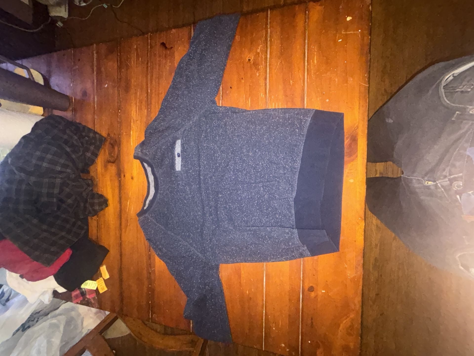 Banana Republic Long Sleeve Henley Sweatshirt Size L Blue 3