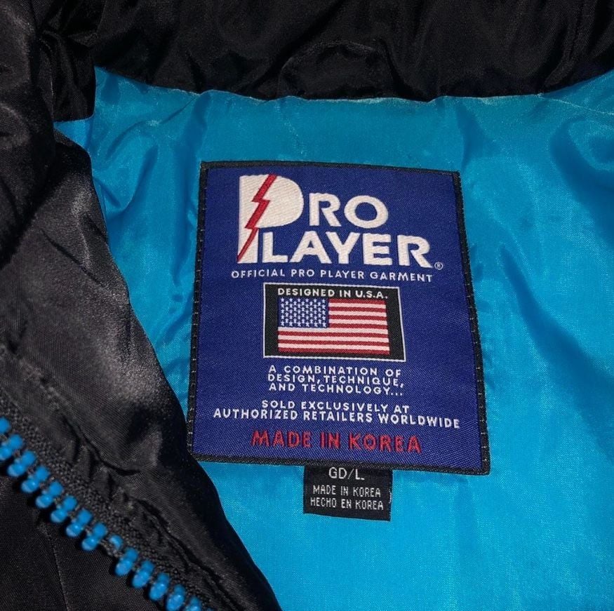 NFL Carolina Panthers Puffer Jacket Blue Black 6