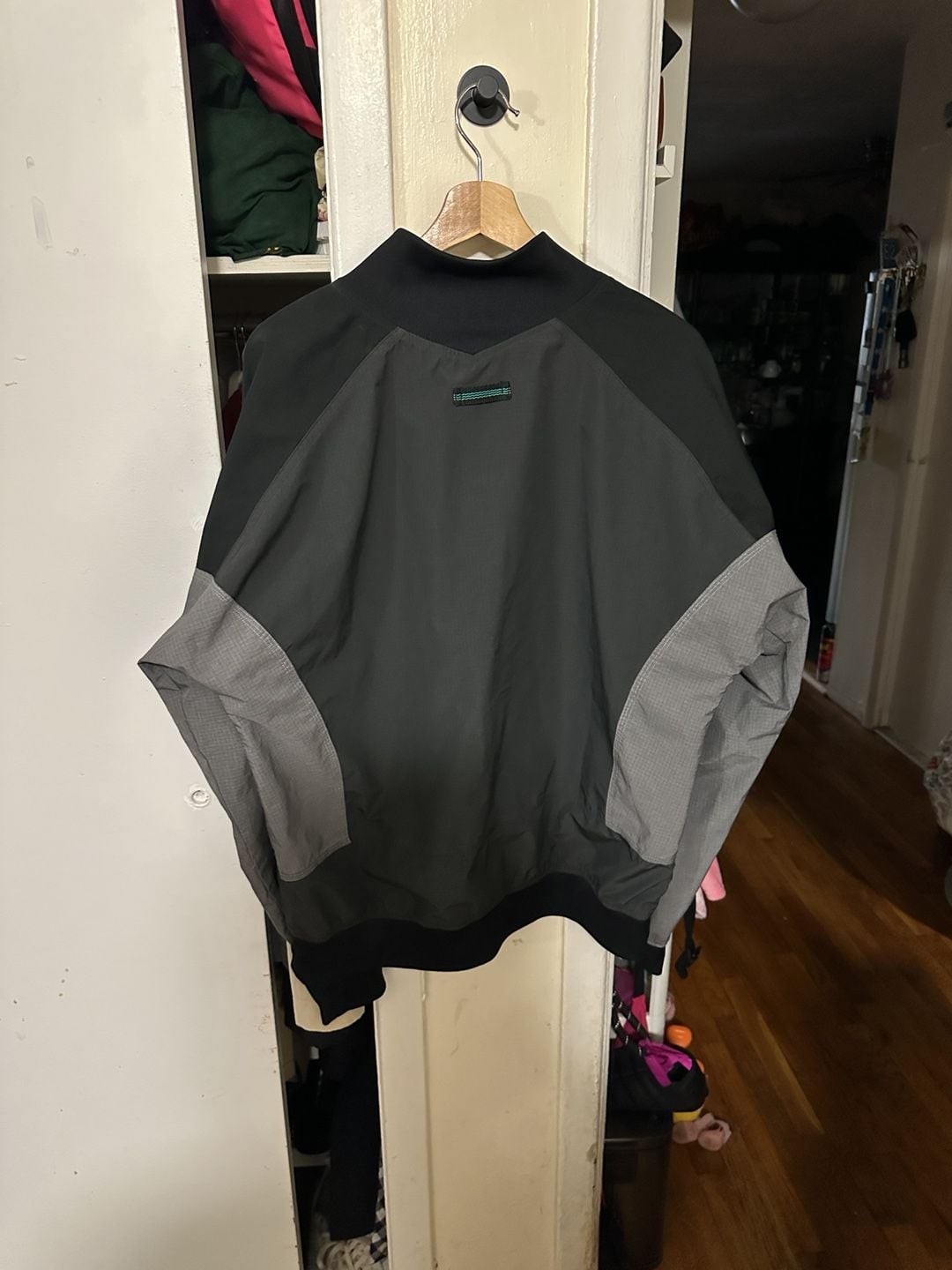 Adidas Originals Track Jacket Size M Black Gray Full Zip 5