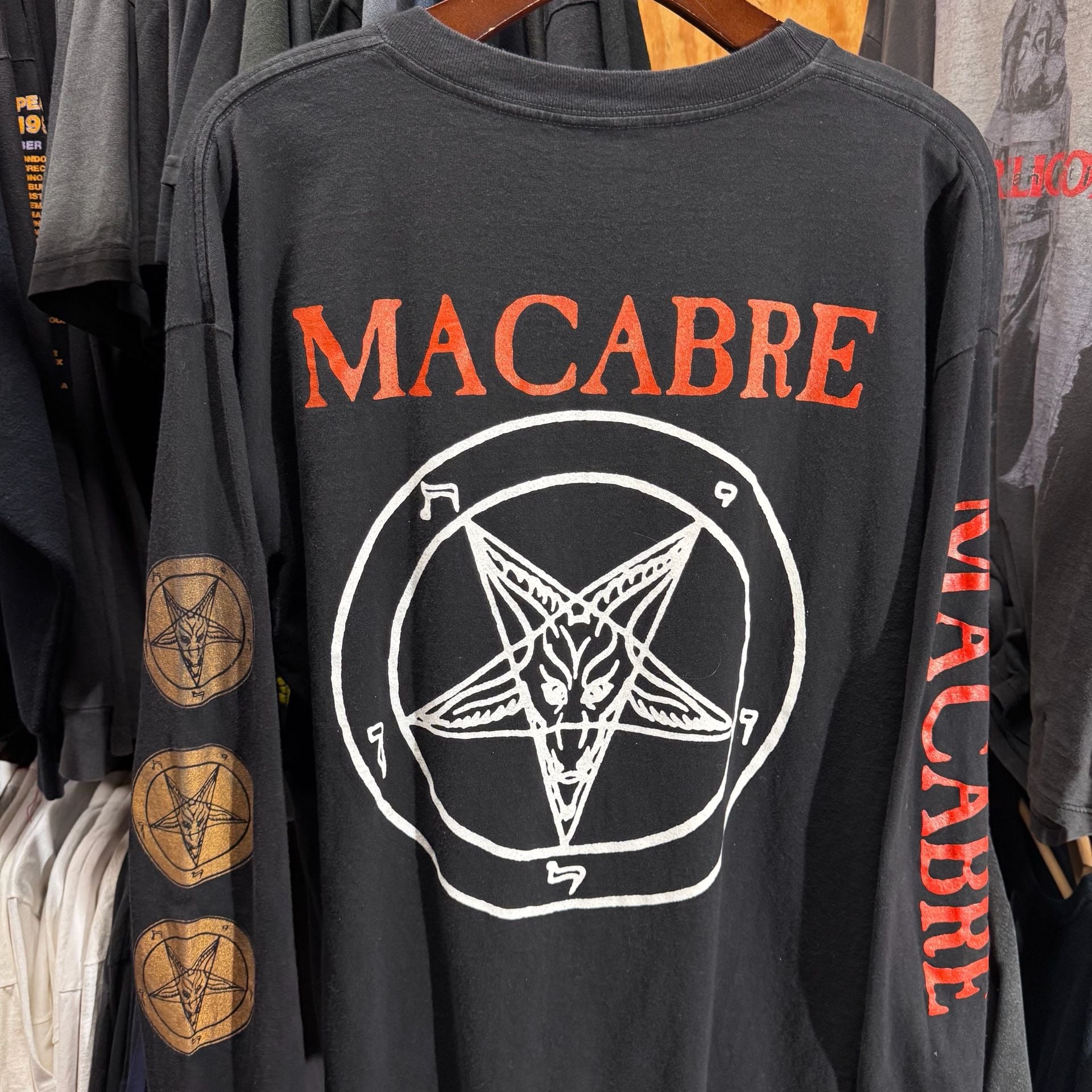Vintage Macabre Richard Ramirez Nightstalker Band Bio Album Long Sleeve Shirt 3