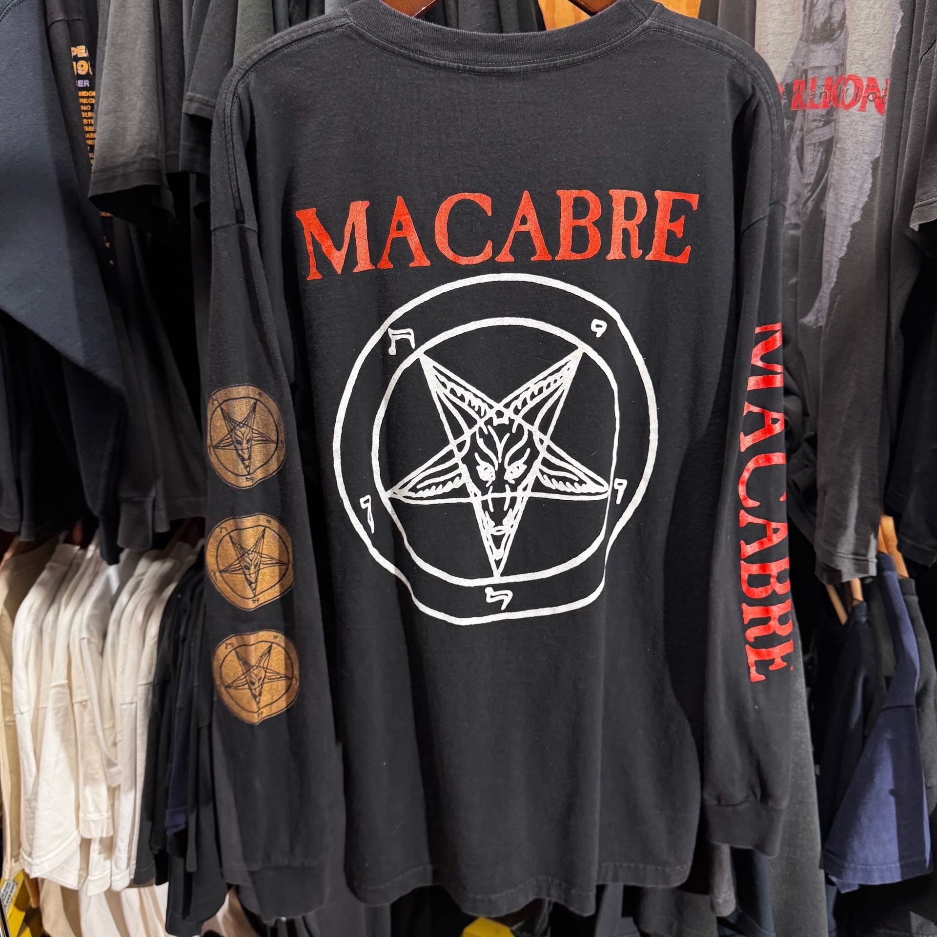 Vintage Macabre Richard Ramirez Nightstalker Band Bio Album Long Sleeve Shirt 5