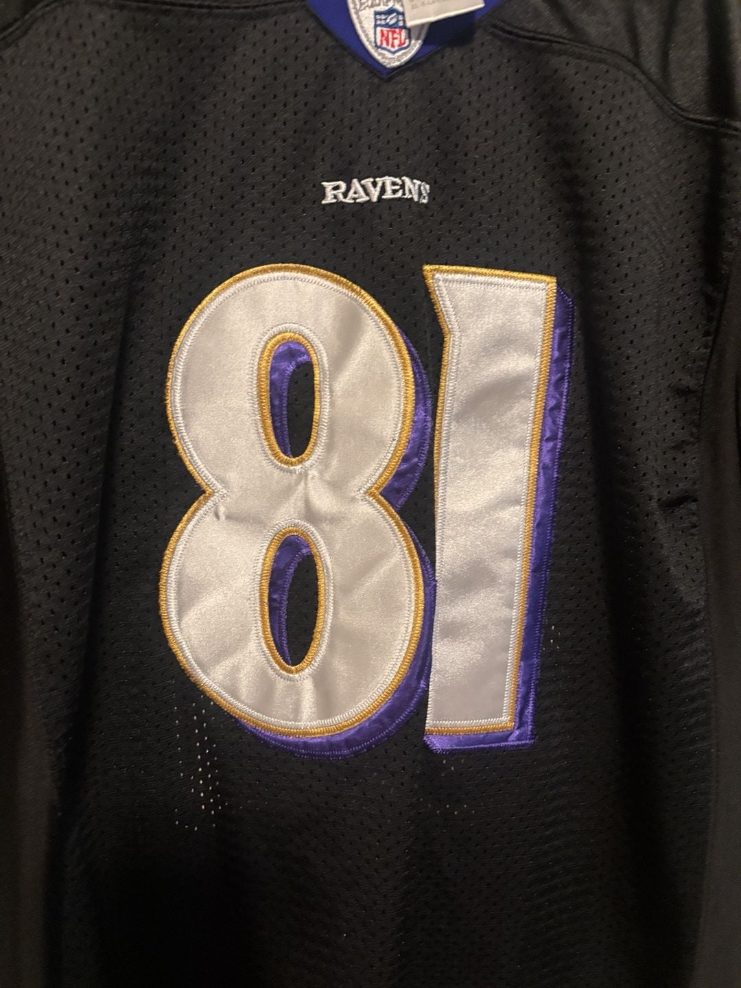 Reebok NFL Baltimore Ravens Boldin 81 XL-X-Large Jersey Black 8