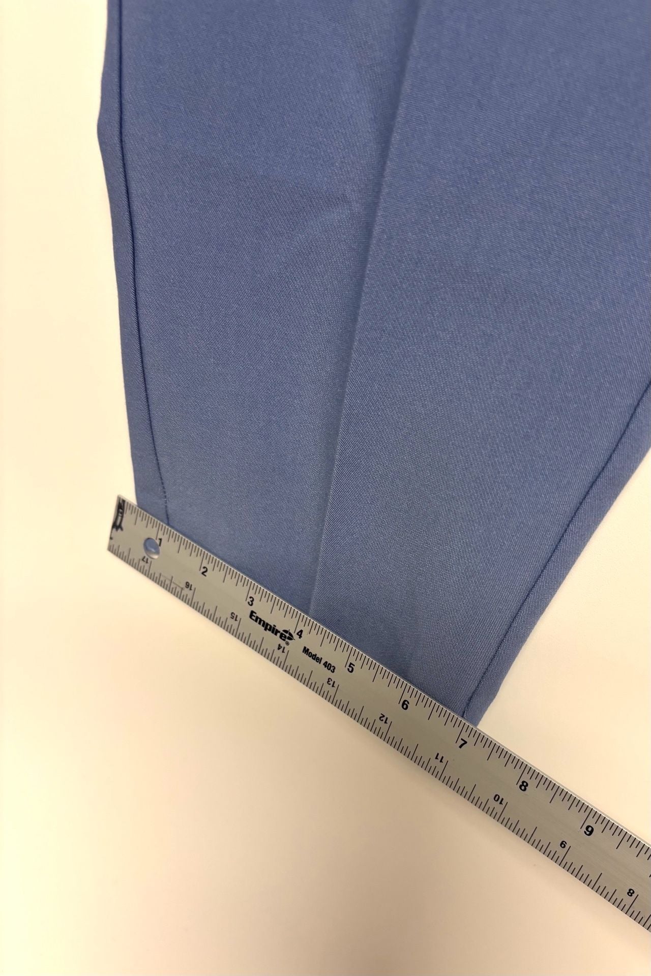 Nine West Tapered Pants Size 8 Blue Polyester Blend 6