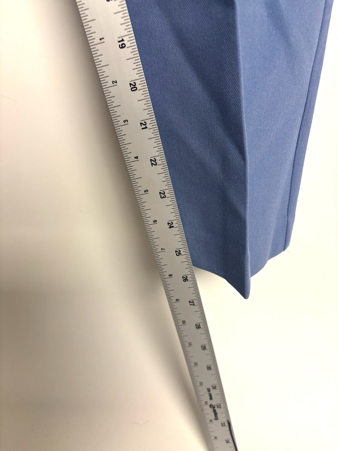 Nine West Tapered Pants Size 8 Blue Polyester Blend 7