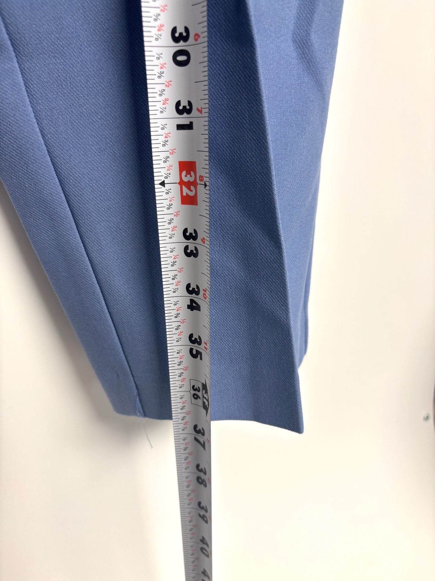 Nine West Tapered Pants Size 8 Blue Polyester Blend 8