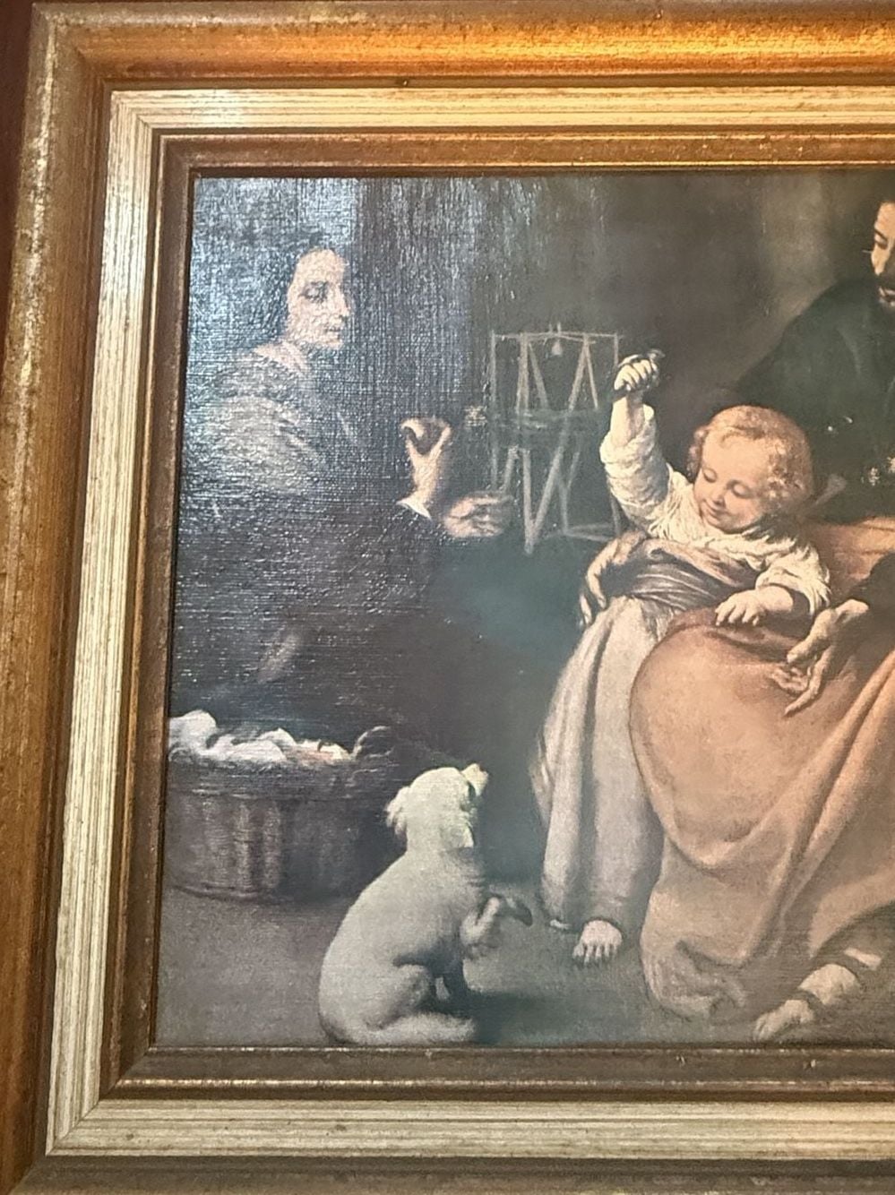Framed Canvas Print The Holy Family Murillo 3