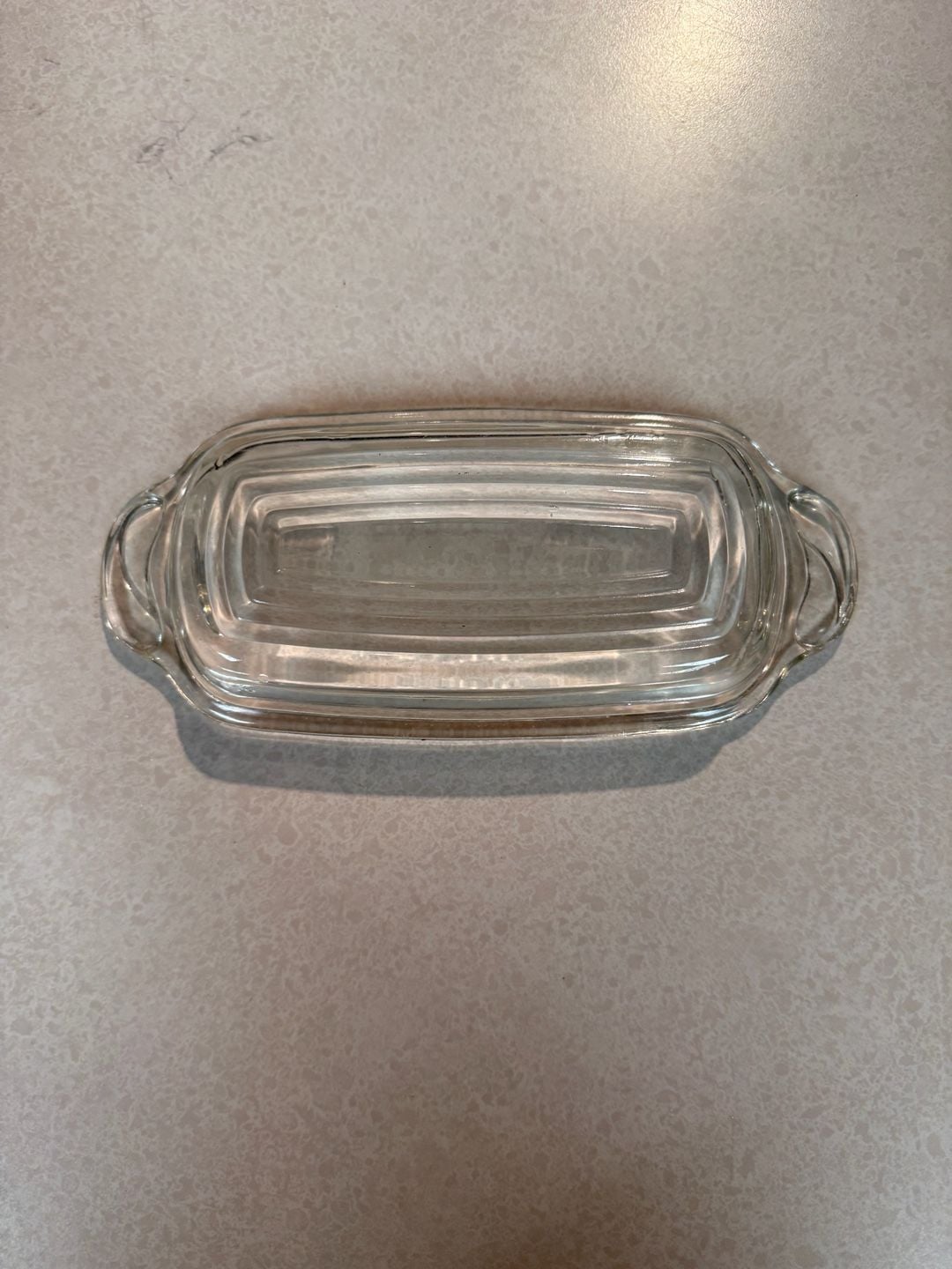 Anchor Hocking Clear Glass Butter Dish Base 2