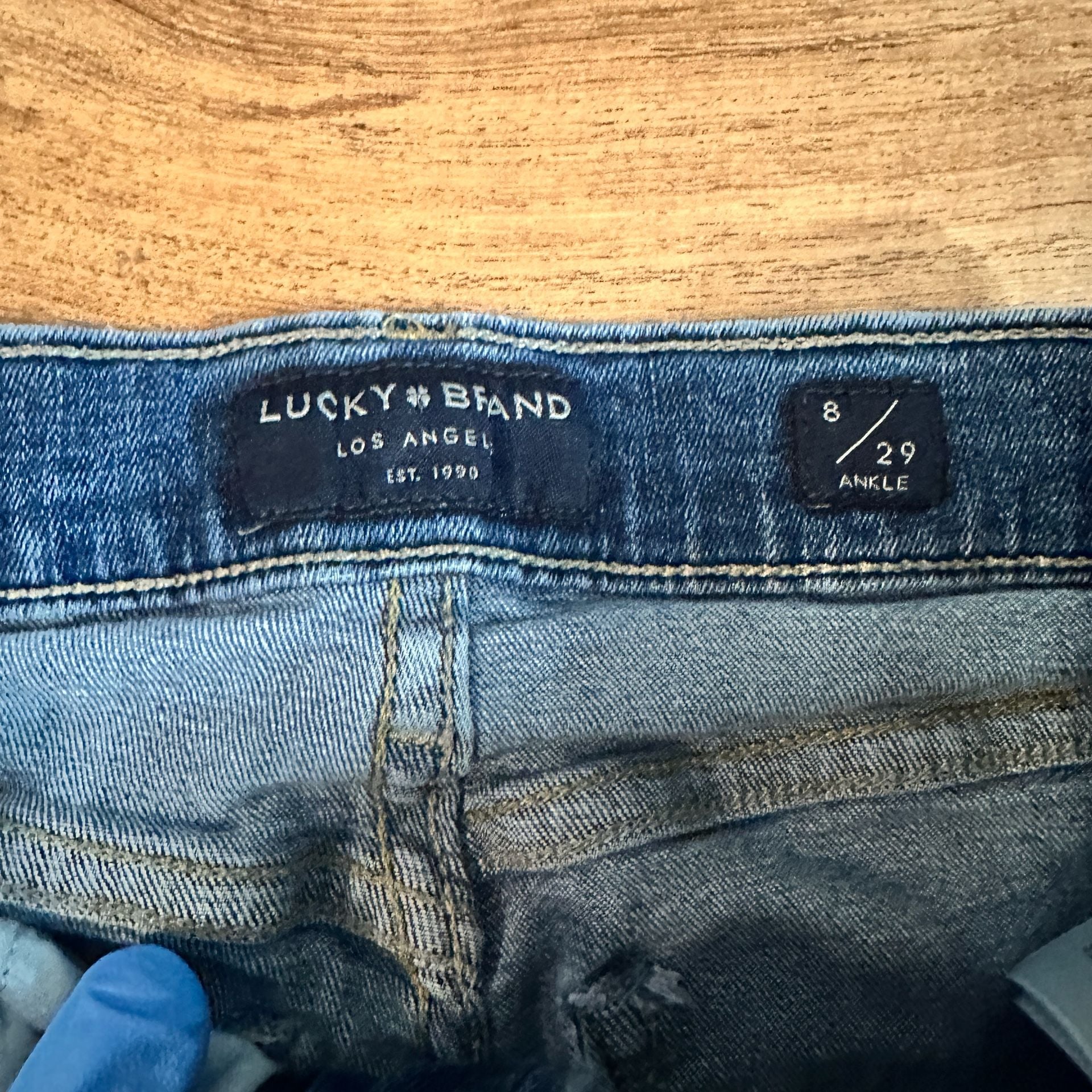Lucky Brand Ankle Jeans Size 8/29 Blue Denim 3