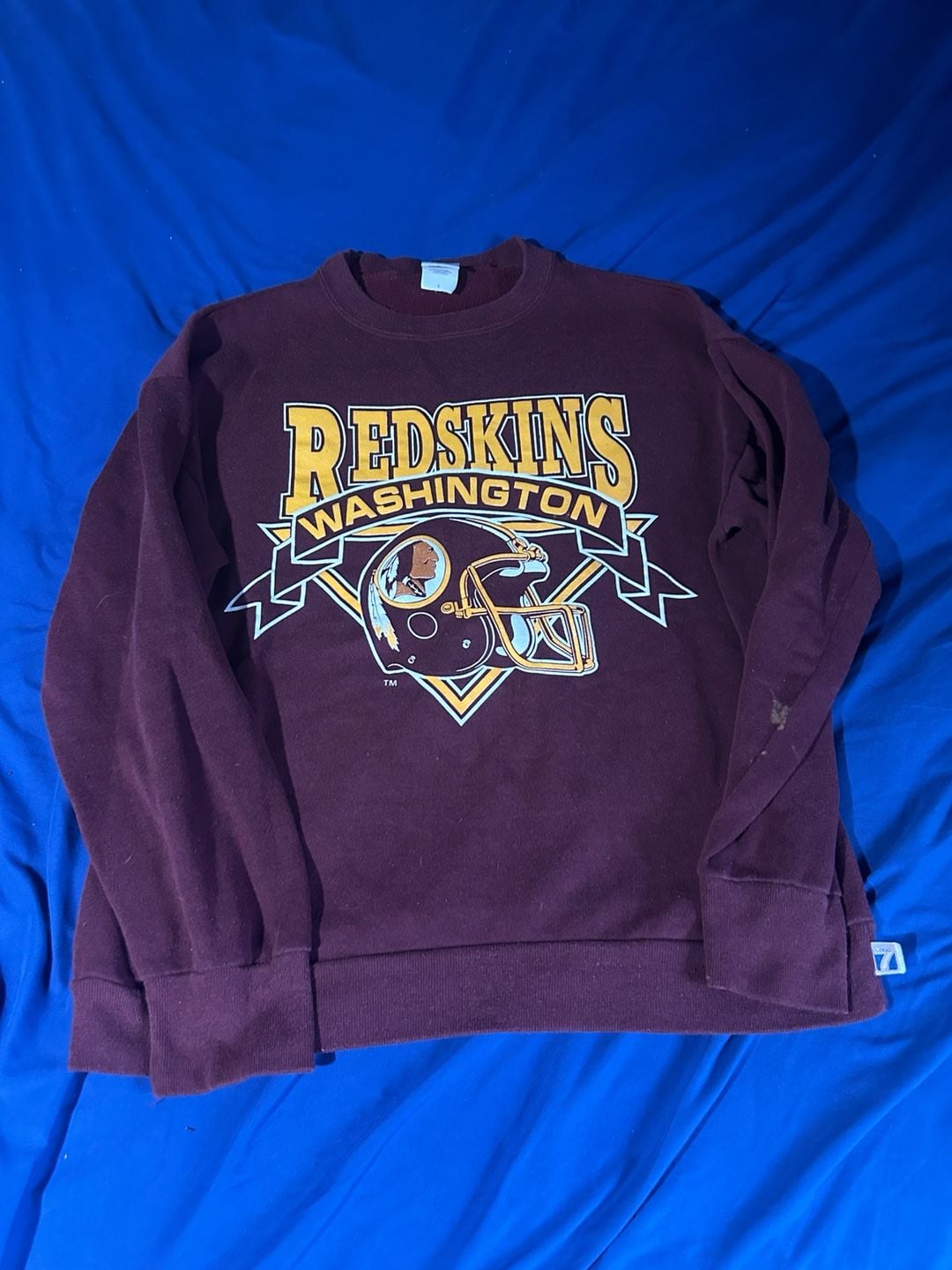 Logo 7 Vintage Washington Redskins Sweatshirt Size L 2