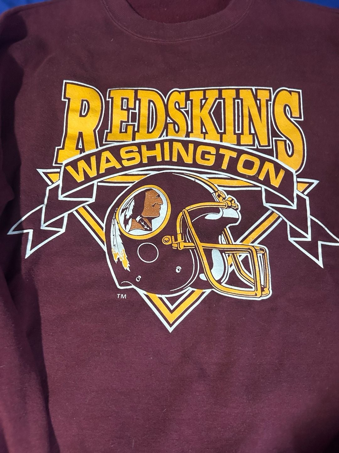 Logo 7 Vintage Washington Redskins Sweatshirt Size L 3