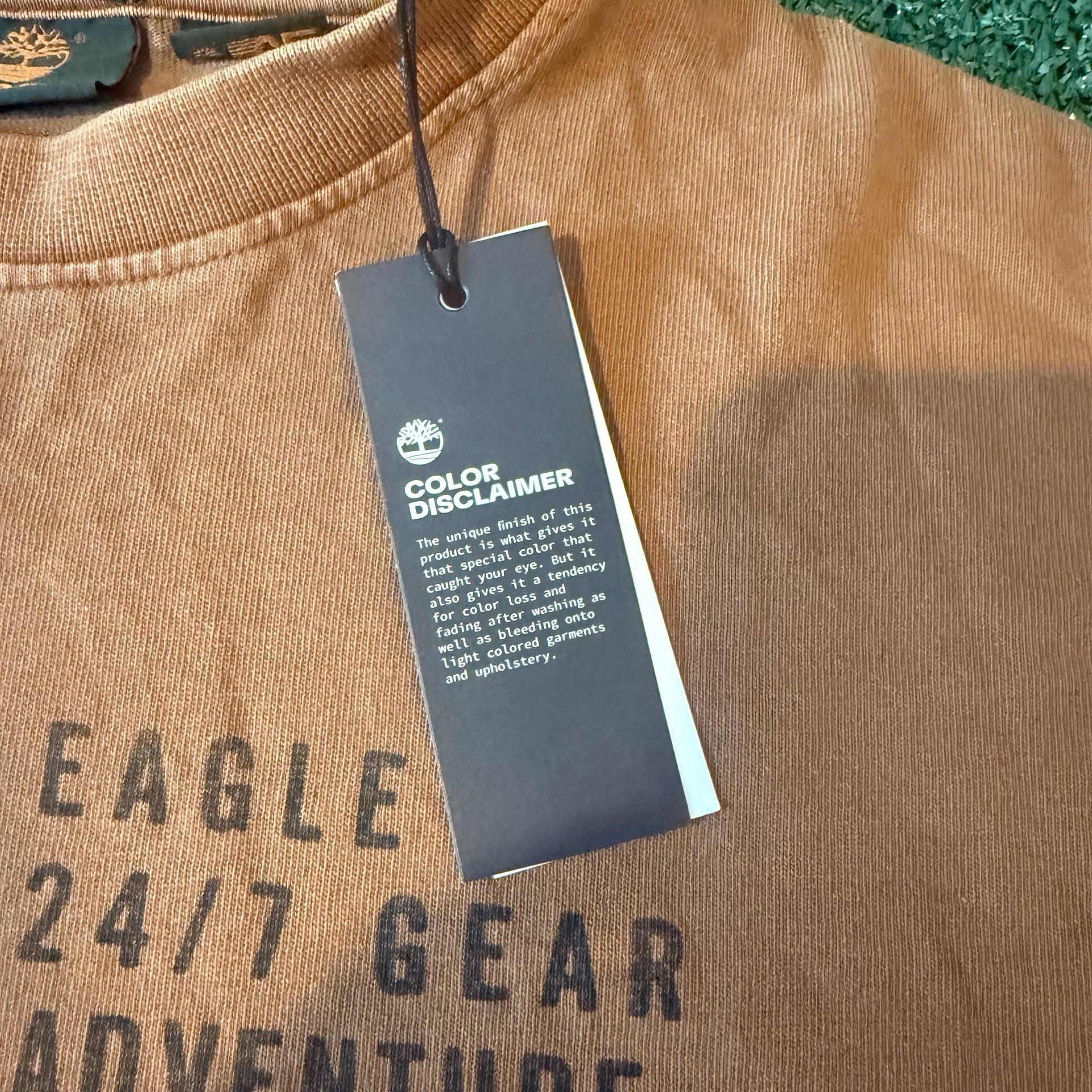 American Eagle x Timberland T-Shirt Brown Graphic Tee 4