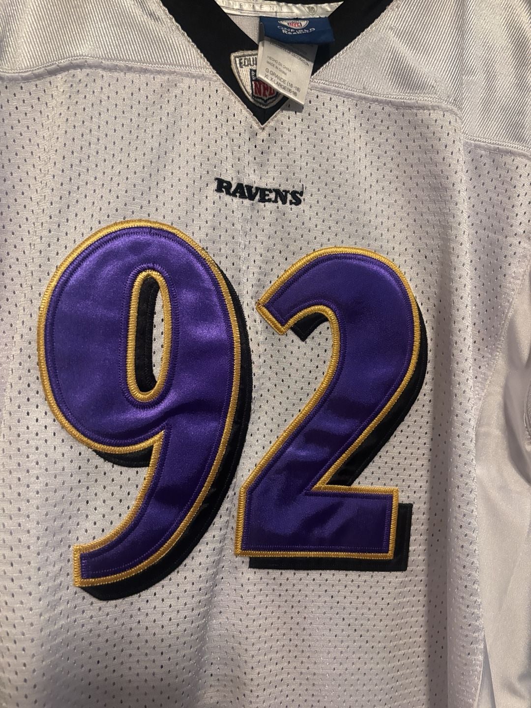 Reebok NFL Equipment Baltimore Ravens Ngata 92 Jersey Size XL 3