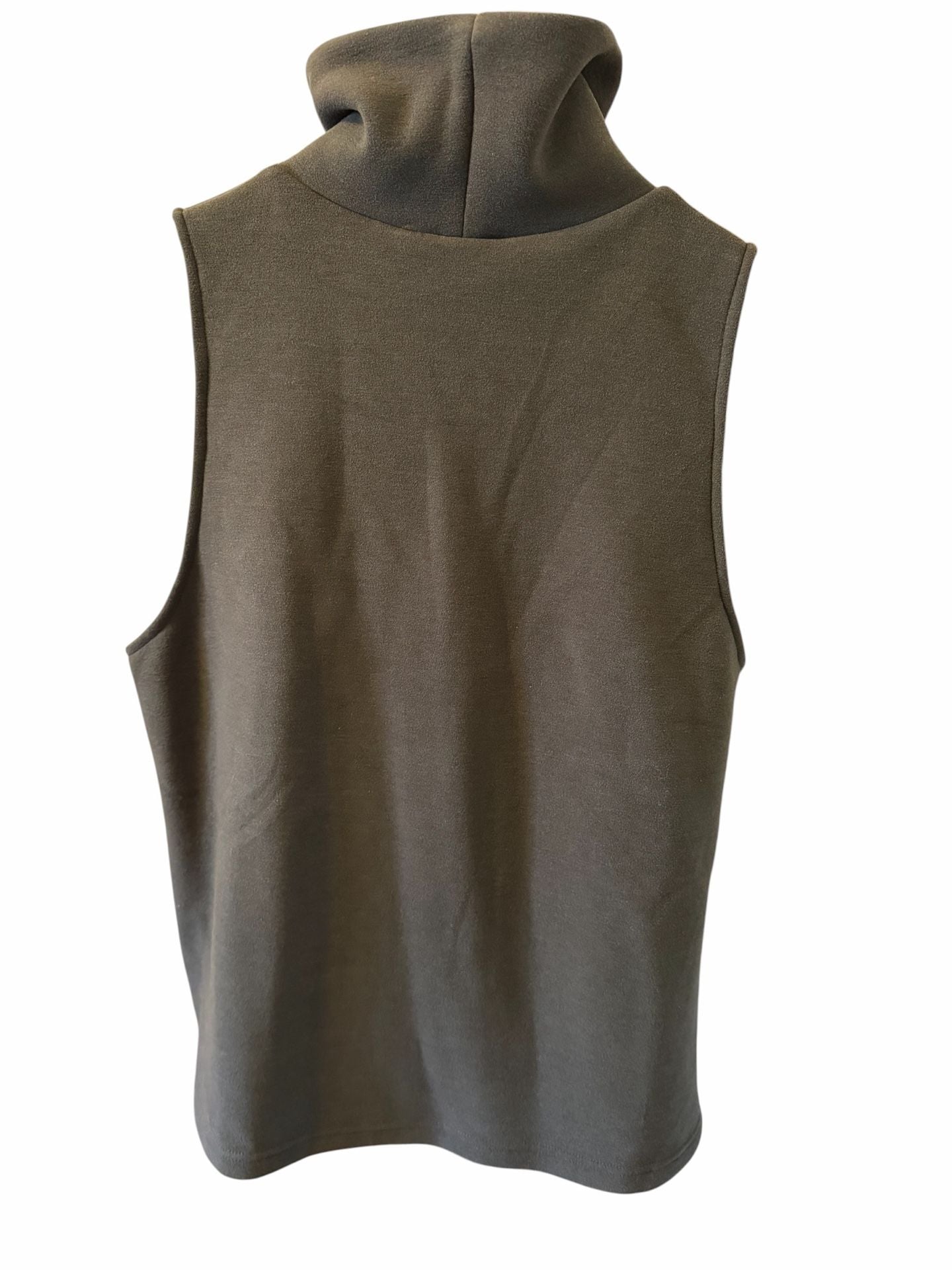 OGL Turtleneck Sleeveless Top Size L Grey 3