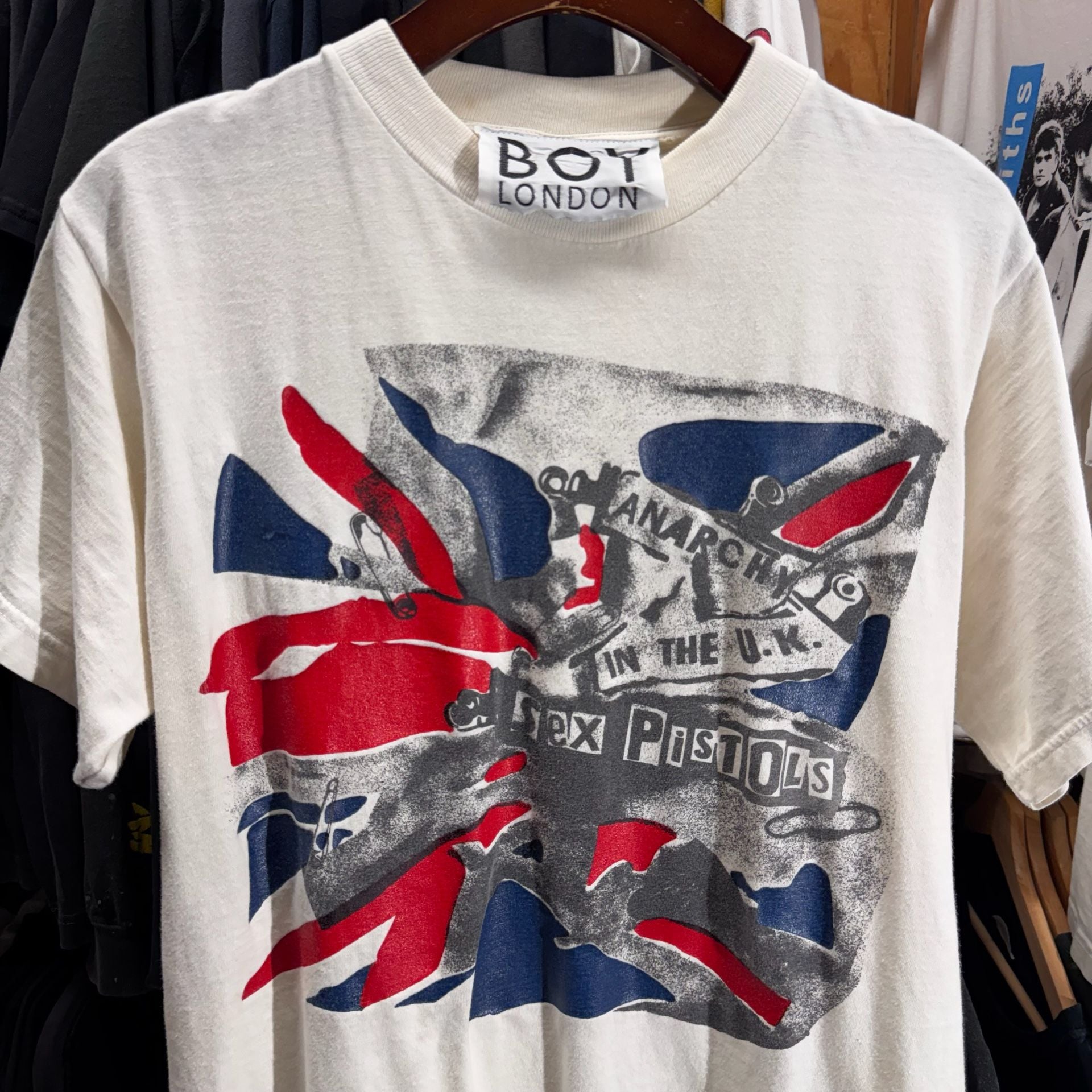 Boy London Sex Pistols Anarchy In The U.K. Graphic T-Shirt White Large 2