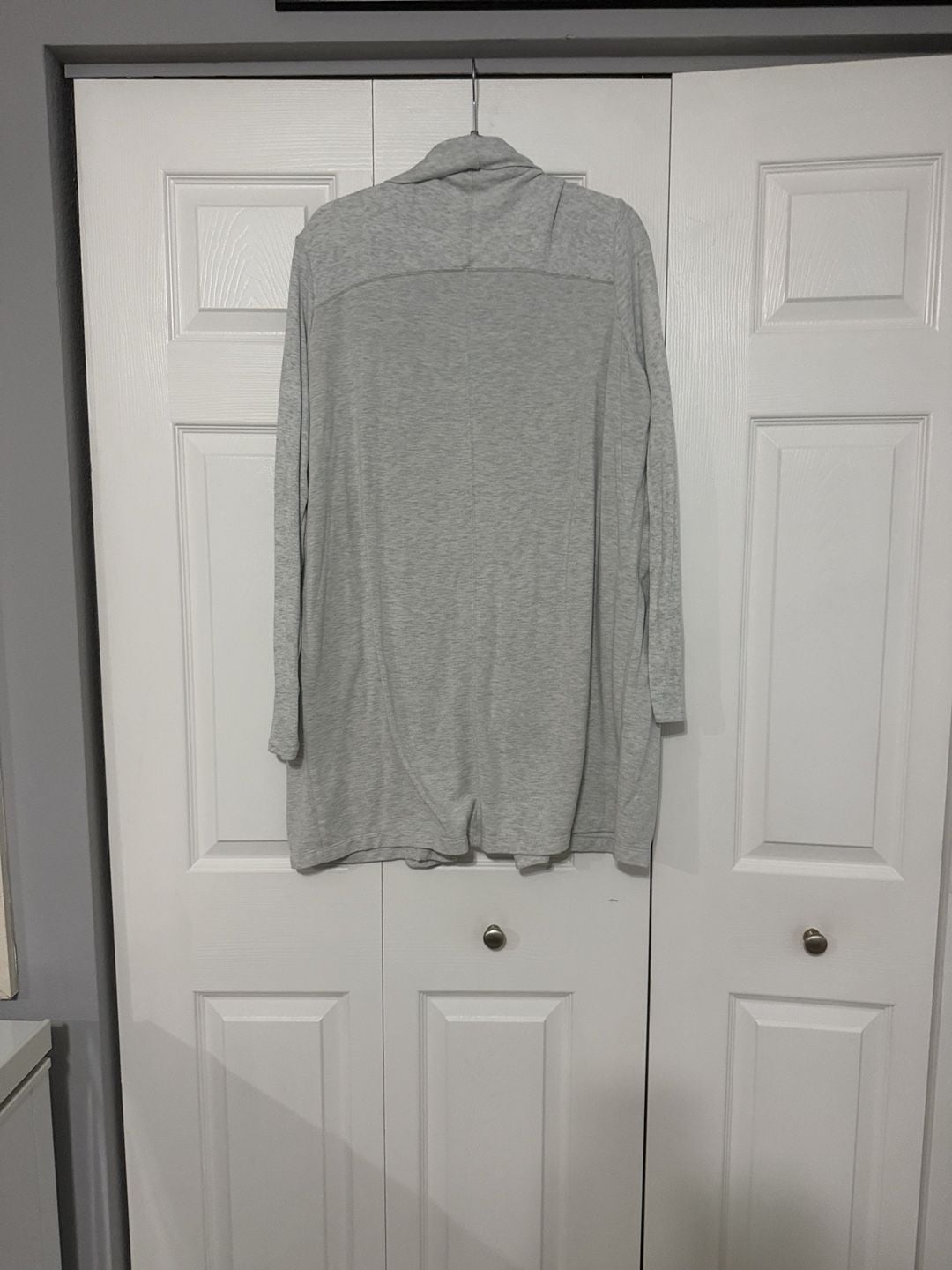Active Life Cardigan Size XXL Fog Grey Heather Modal Blend Open Front 4