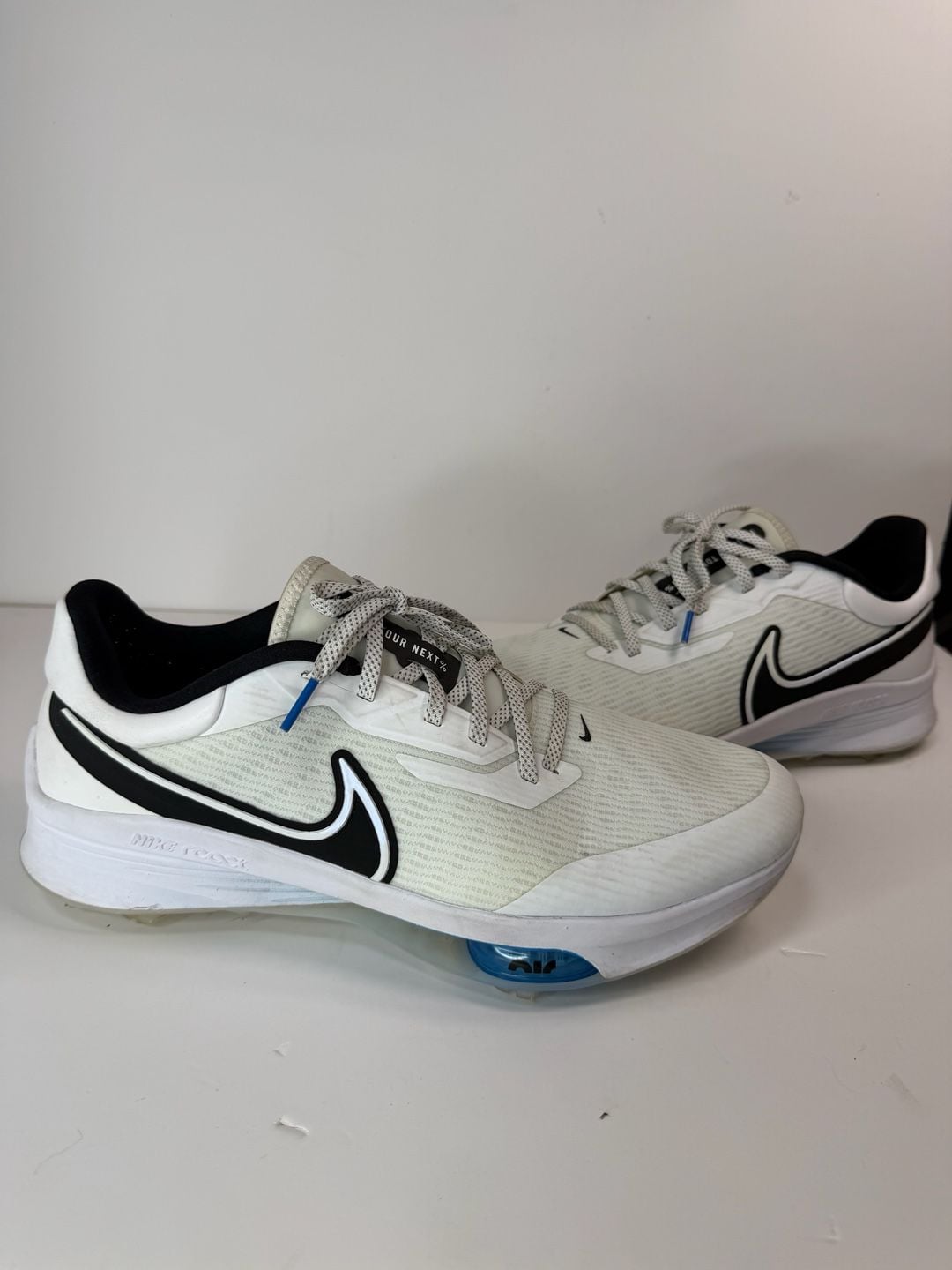 Nike Air Zoom Infinity Tour NEXT% White Black Golf Shoes Men’s 12.5 2