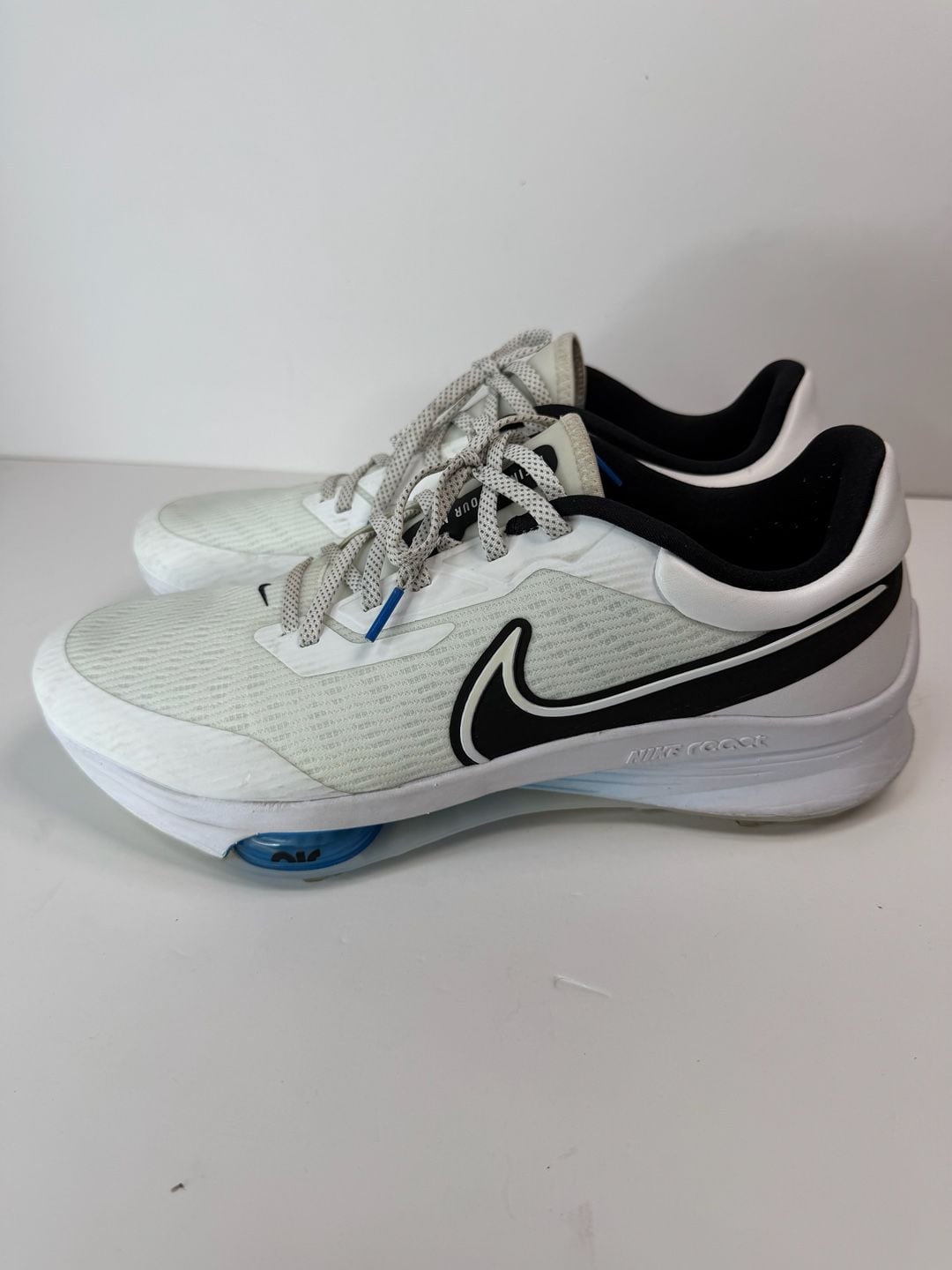 Nike Air Zoom Infinity Tour NEXT% White Black Golf Shoes Men’s 12.5 4