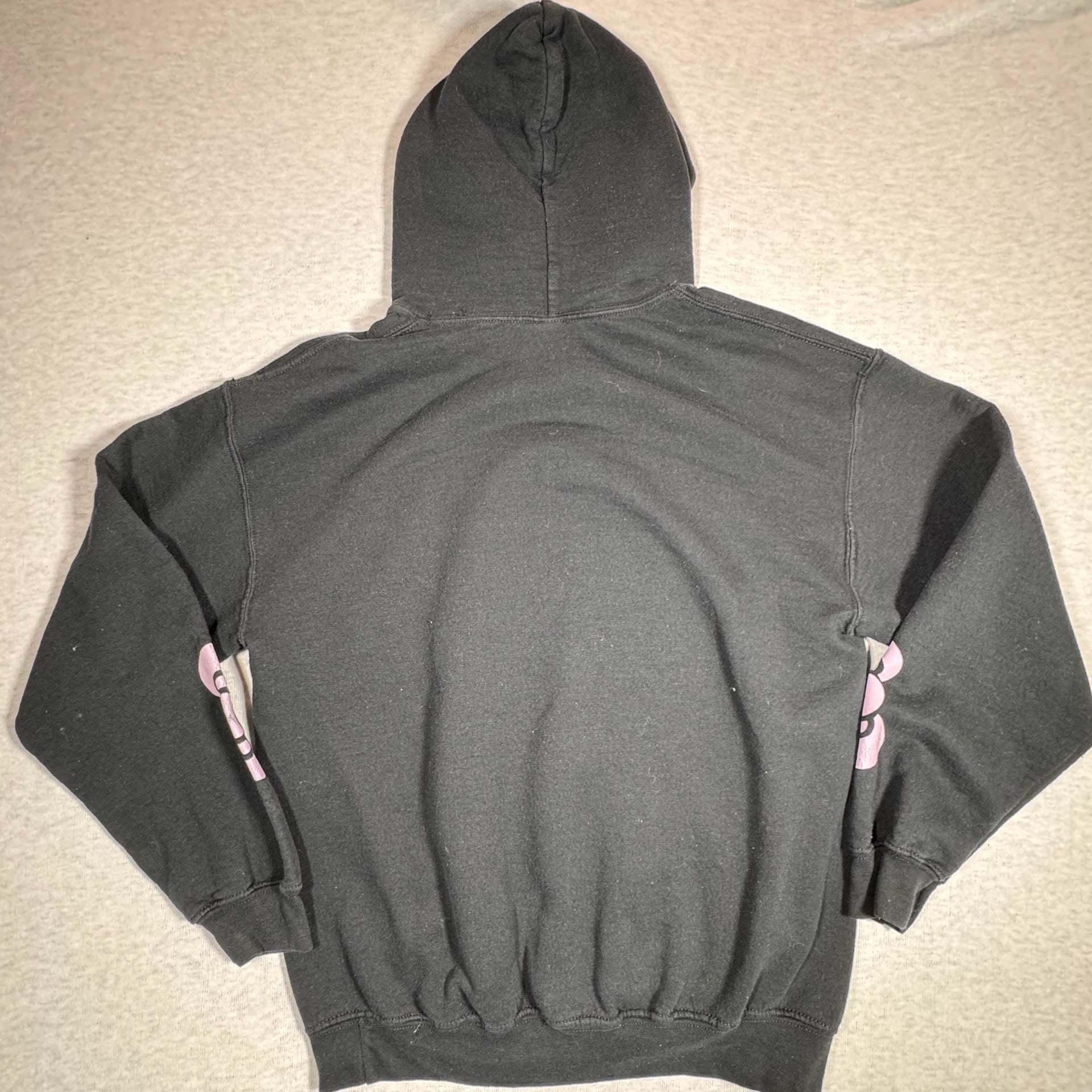 Hello Kitty x Pusheen Black Hoodie Sweatshirt Graphic Donut 9