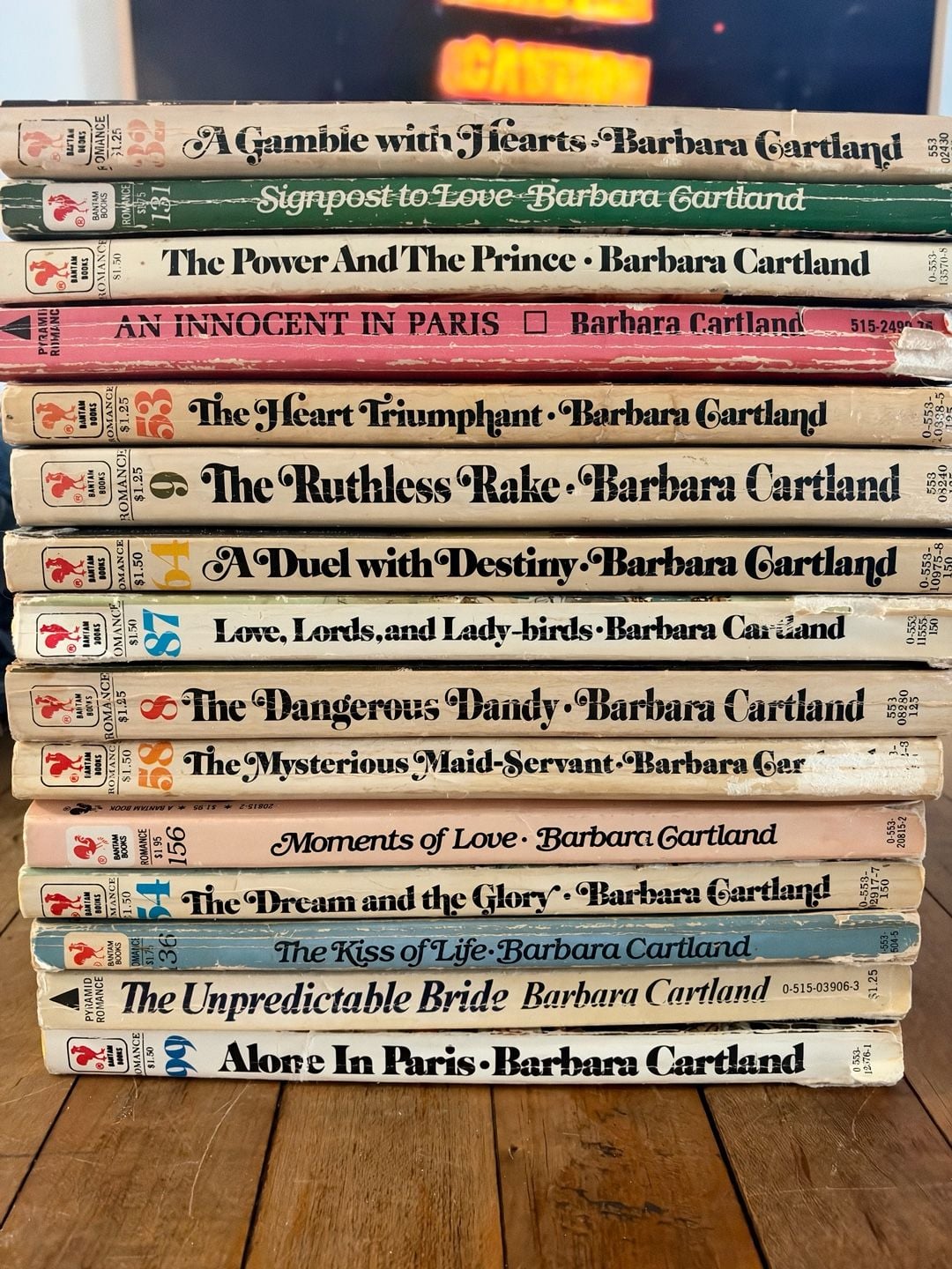 Barbara Cartland Vintage Romance Paperback Books Lot of 15 1