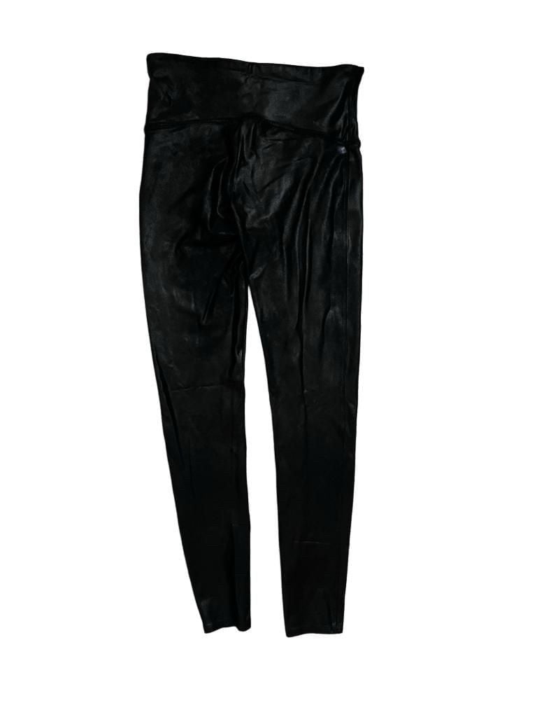 SPANX Faux Leather Leggings Women’s Large Black High Rise NWOT 5