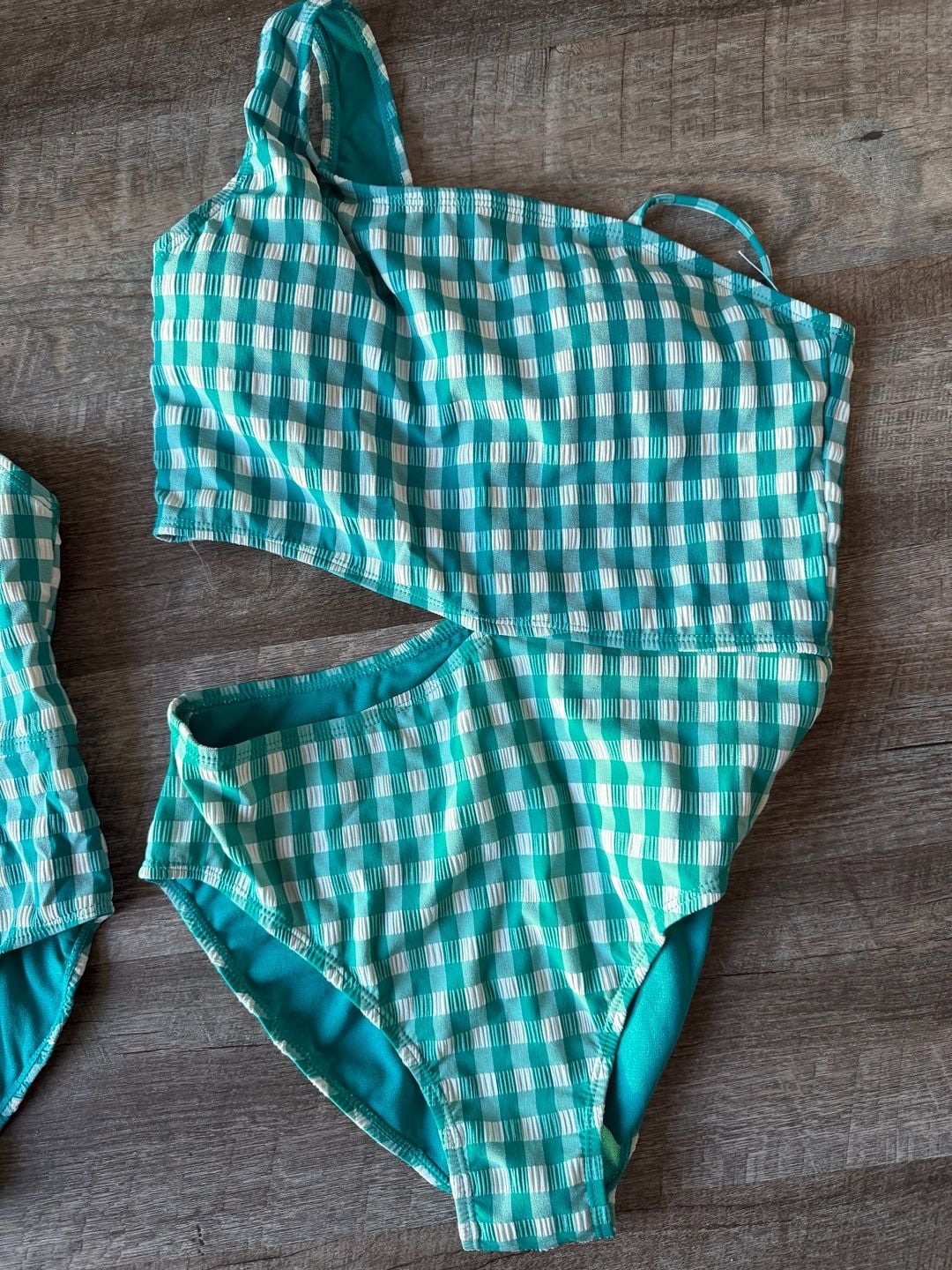 Matching set Wonder Nation Girls Teal Bathing suit Size S 6-6x and Size XL14-16 3