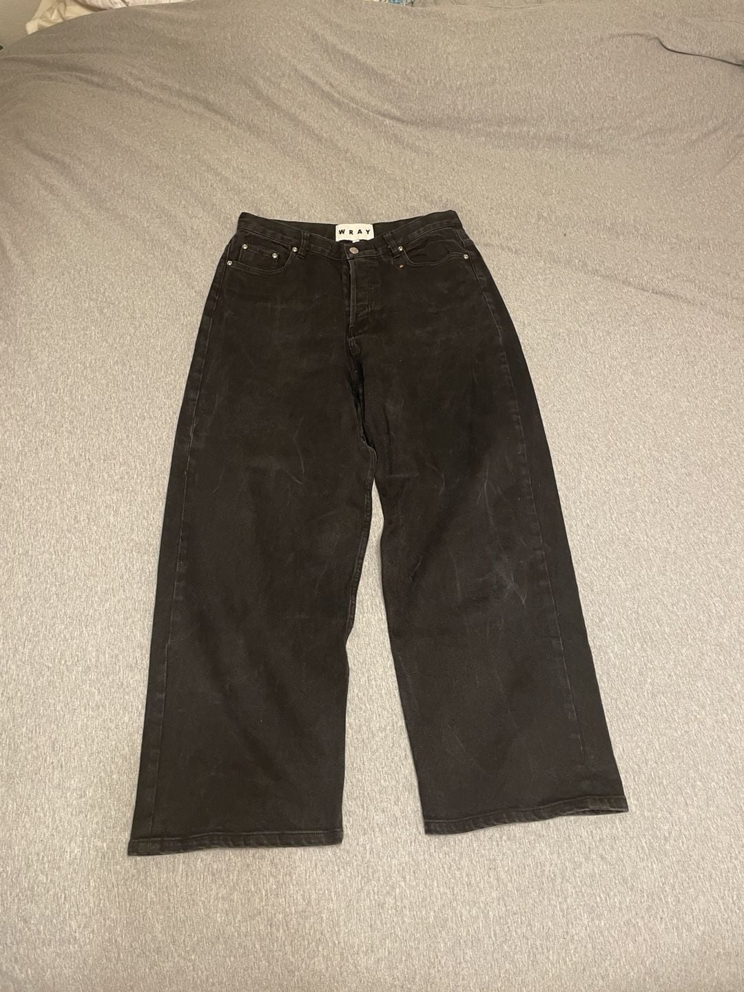 Wray Black Wide Leg Denim Jeans Size 12
Grunge 2