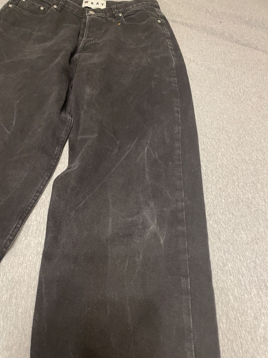 Wray Black Wide Leg Denim Jeans Size 12
Grunge 3