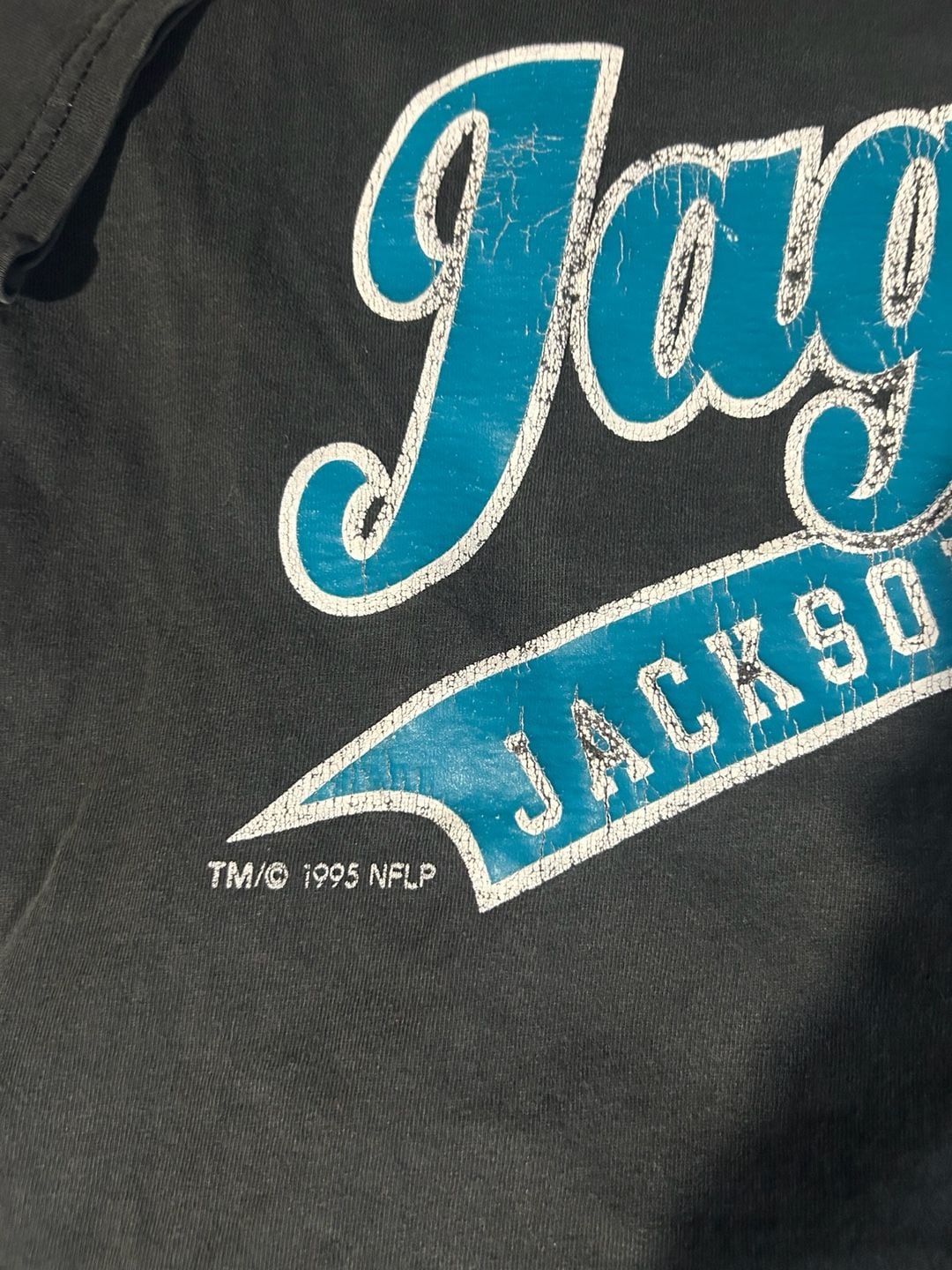 Vintage 1995 Champion Jacksonville Jaguars T-Shirt Black L 3