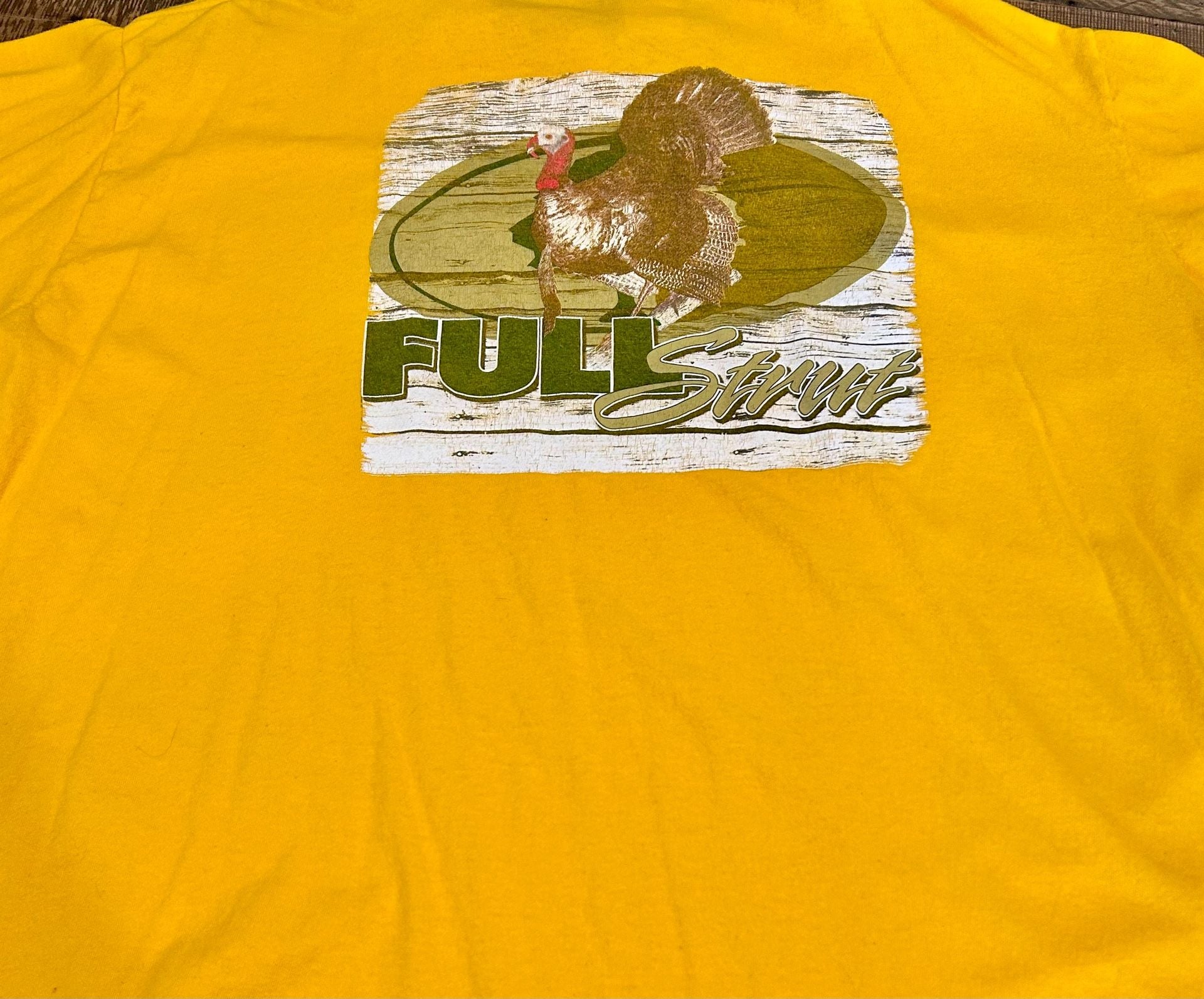 Jerzees Mossy Oak Field Staff Long Sleeve Shirt Size 2XL Yellow 8