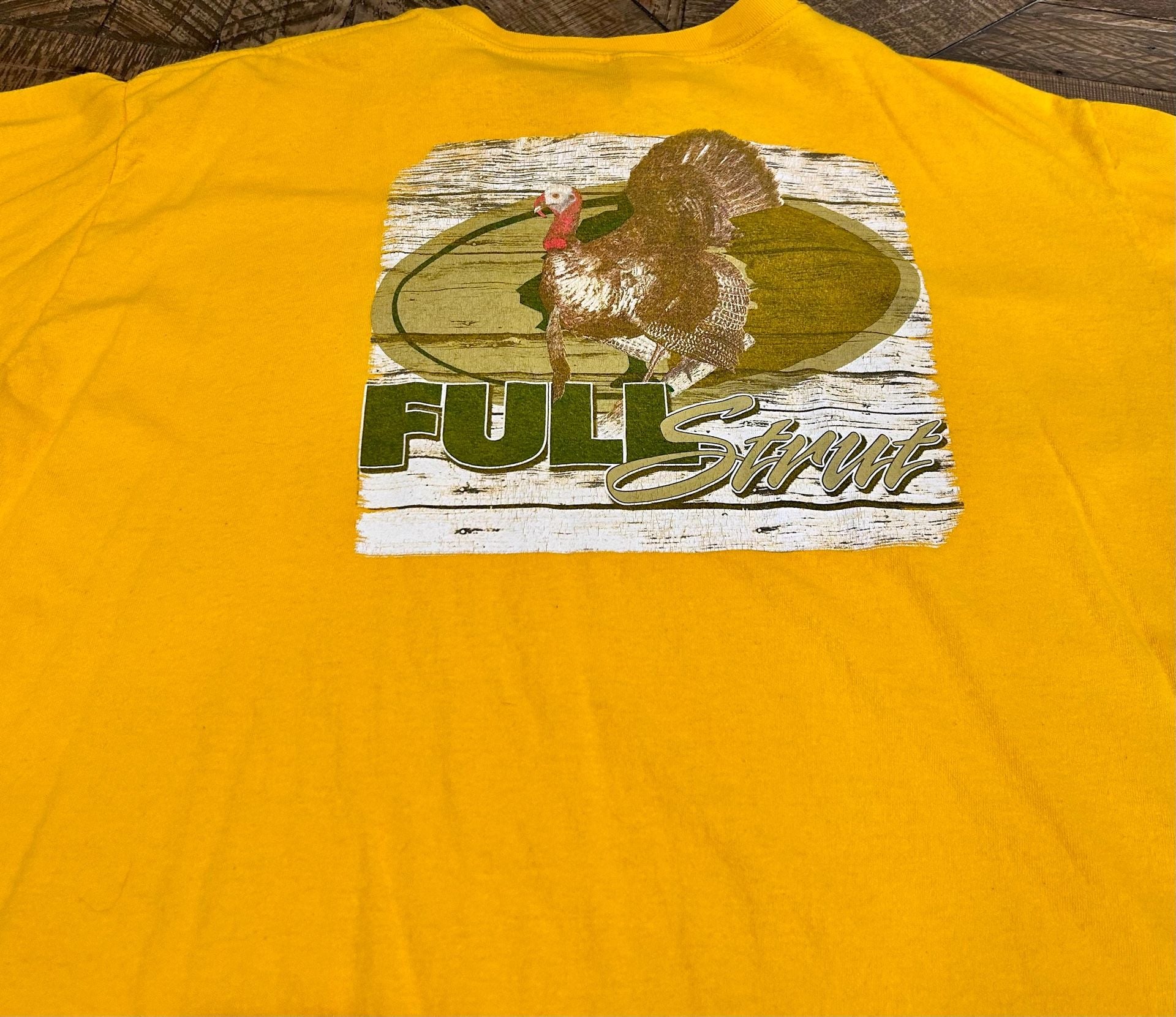 Jerzees Mossy Oak Field Staff Long Sleeve Shirt Size 2XL Yellow 9