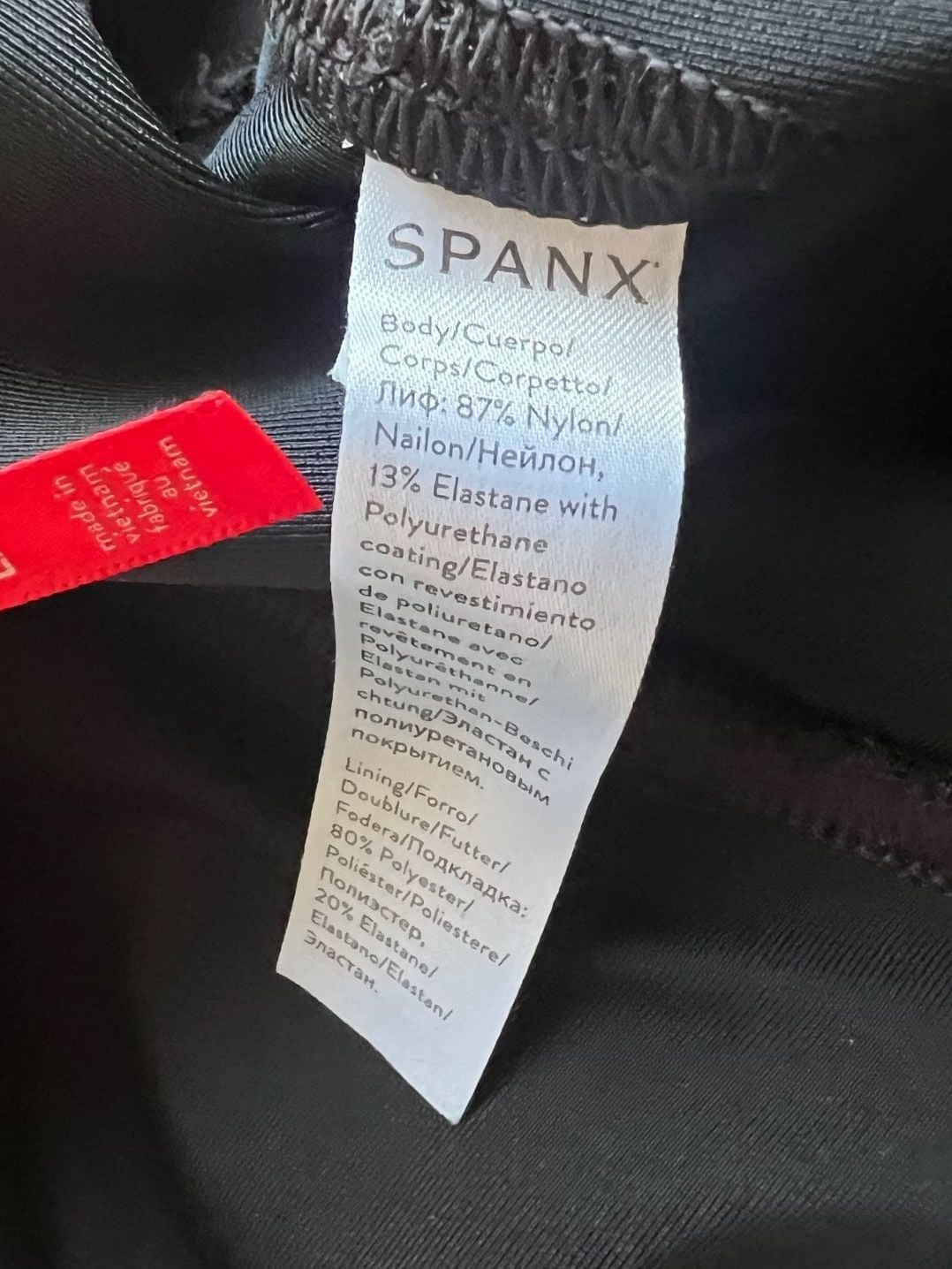 SPANX Faux Leather Leggings Women’s Large Black High Rise NWOT 6