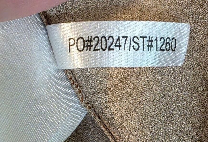Lysse Faux Suede Jacket Size L Camel Brown Drape Open 7