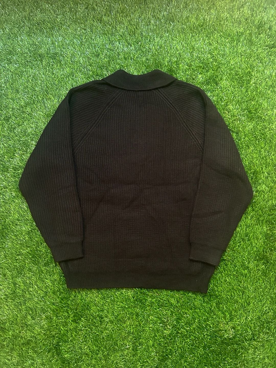 Supreme Knit Polo Sweater Size S Black Small Box Logo 3