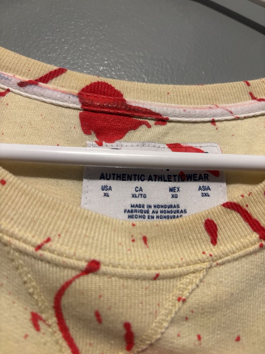 Champion Daytripper Spit In My Mouth Sweatshirt XL Cream Graphic 6