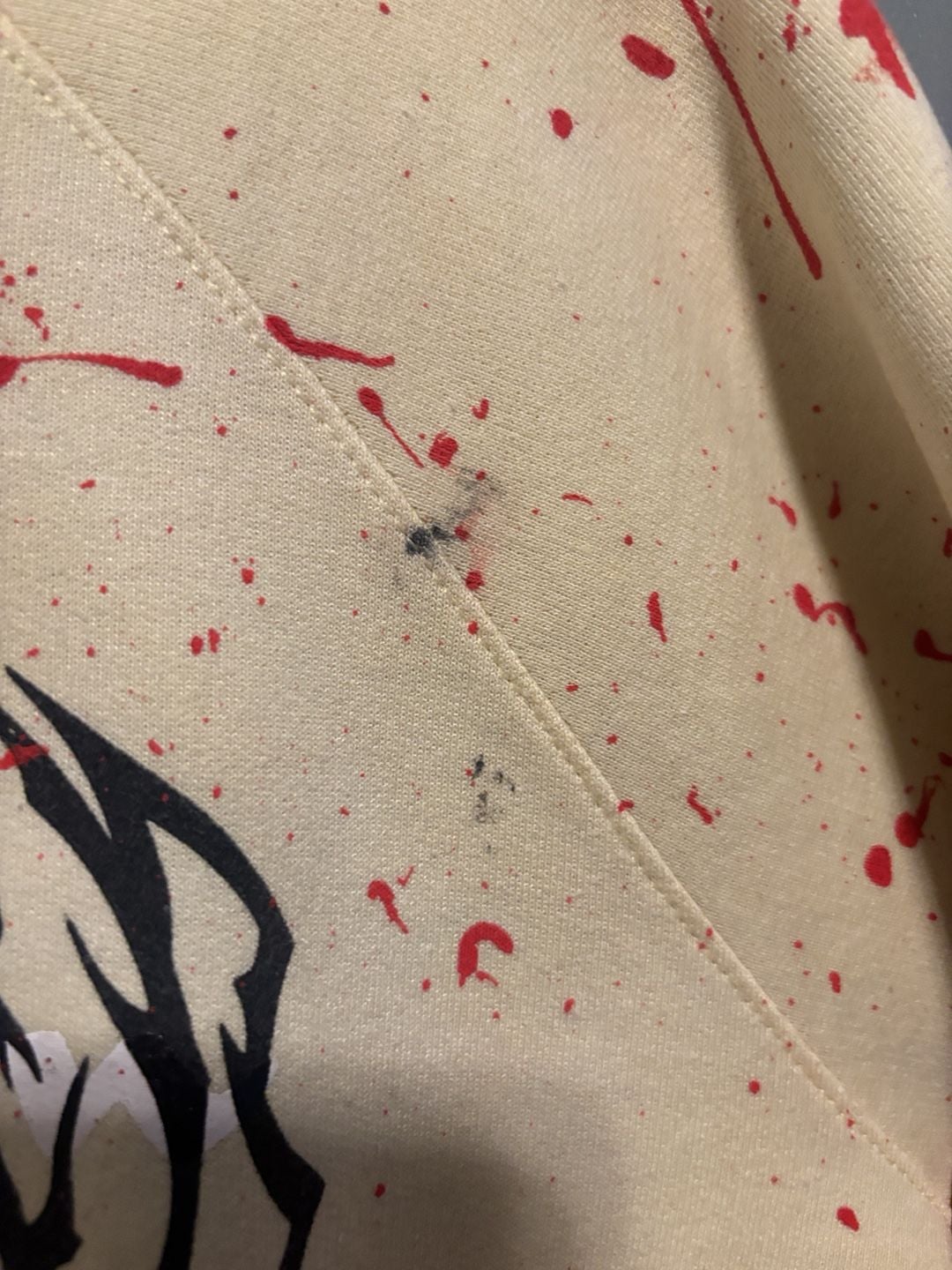 Champion Daytripper Spit In My Mouth Sweatshirt XL Cream Graphic 7