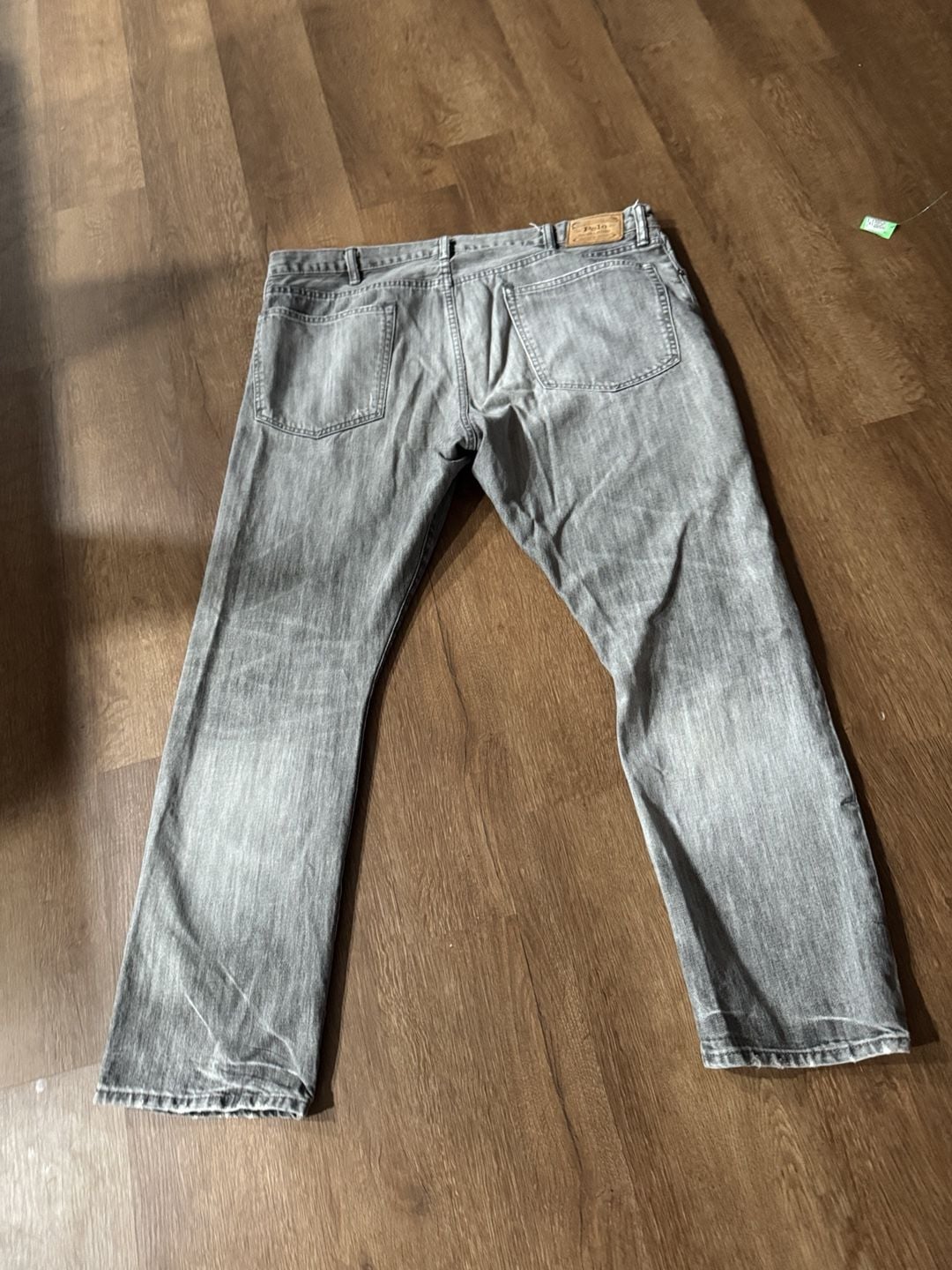 Polo Ralph Lauren Varick Slim Straight Jeans 38x30 Gray 5