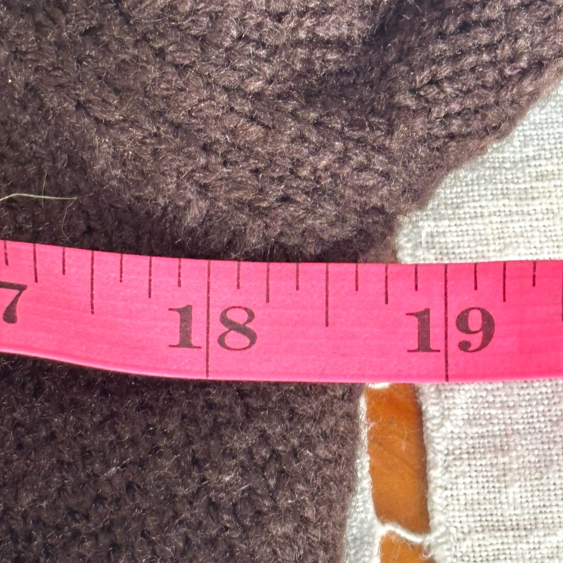 Alberto Makali Cardigan Sweater Size S Brown Ruffle Open Front 4
