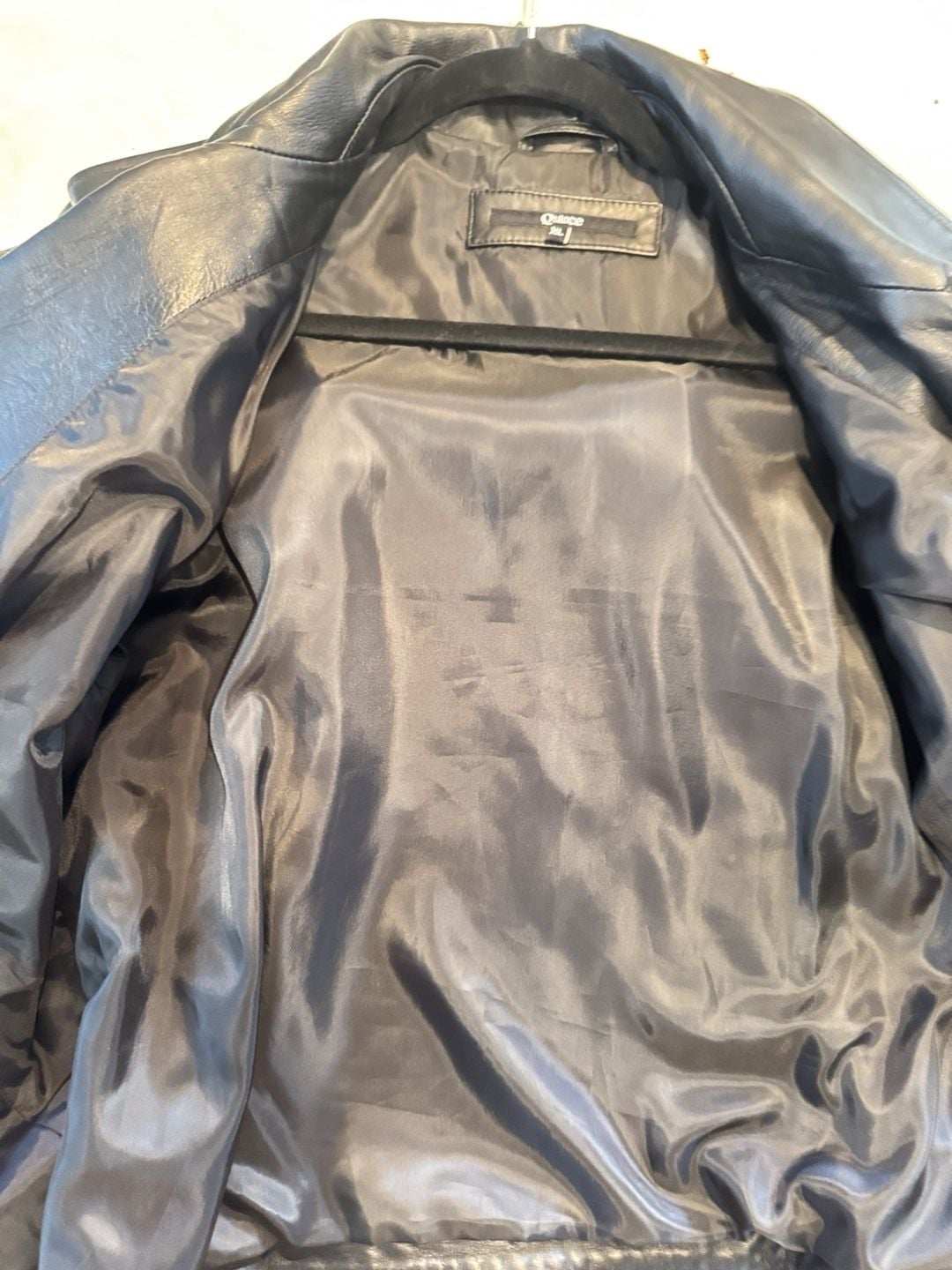Quince Leather Moto Jacket Size XL Black Biker Motorcycle 6