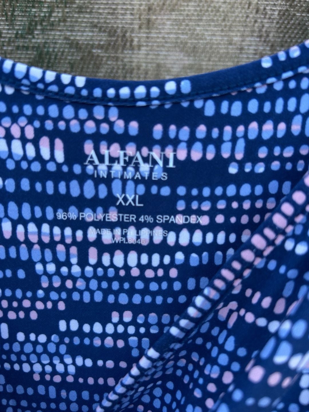 Alfani Intimates Maxi Dress Size XXL Blue Patterned Sleeveless 3