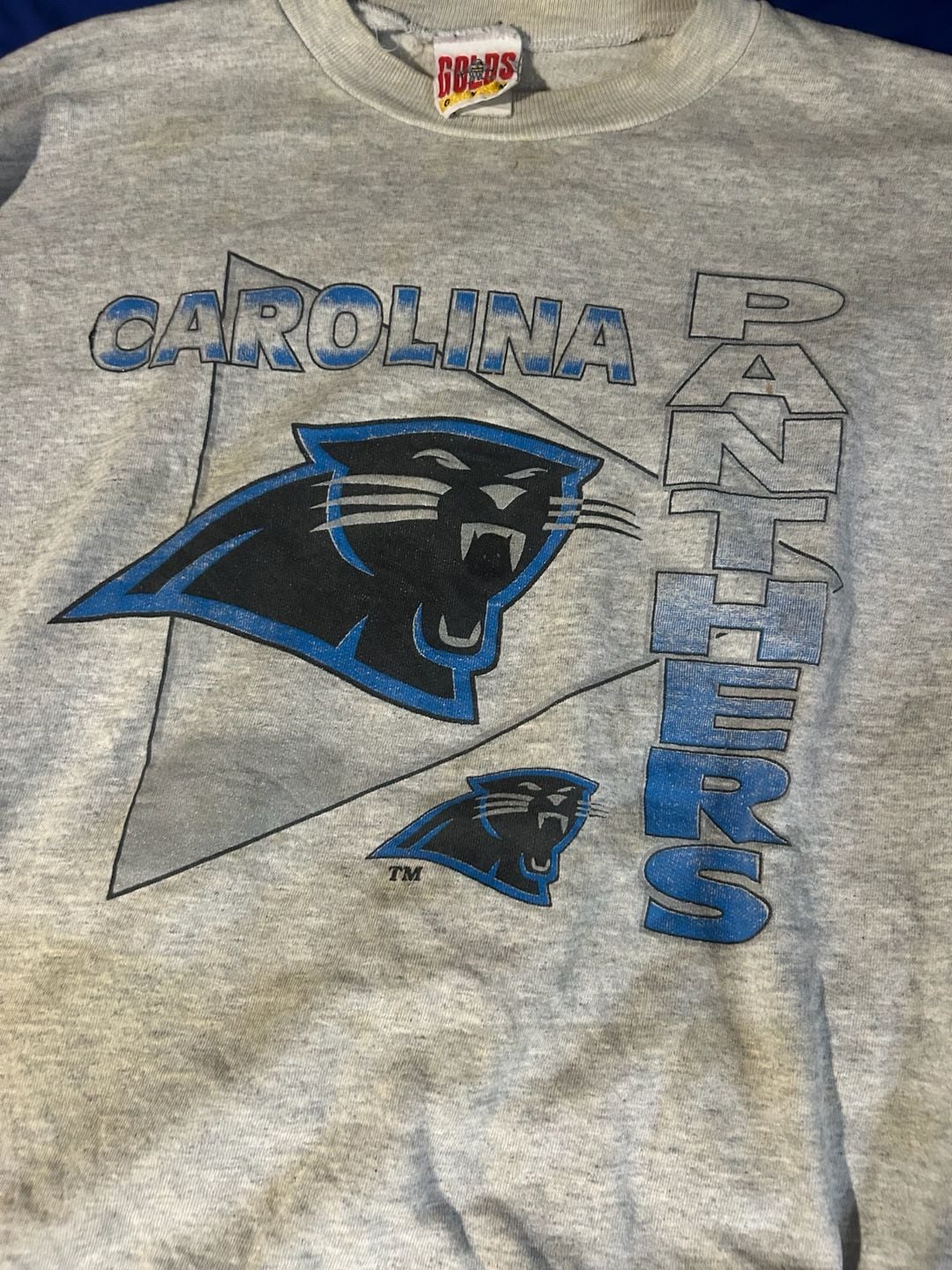 Vintage CAROLINA PANTHERS NFL Sweatshirt Size L 3