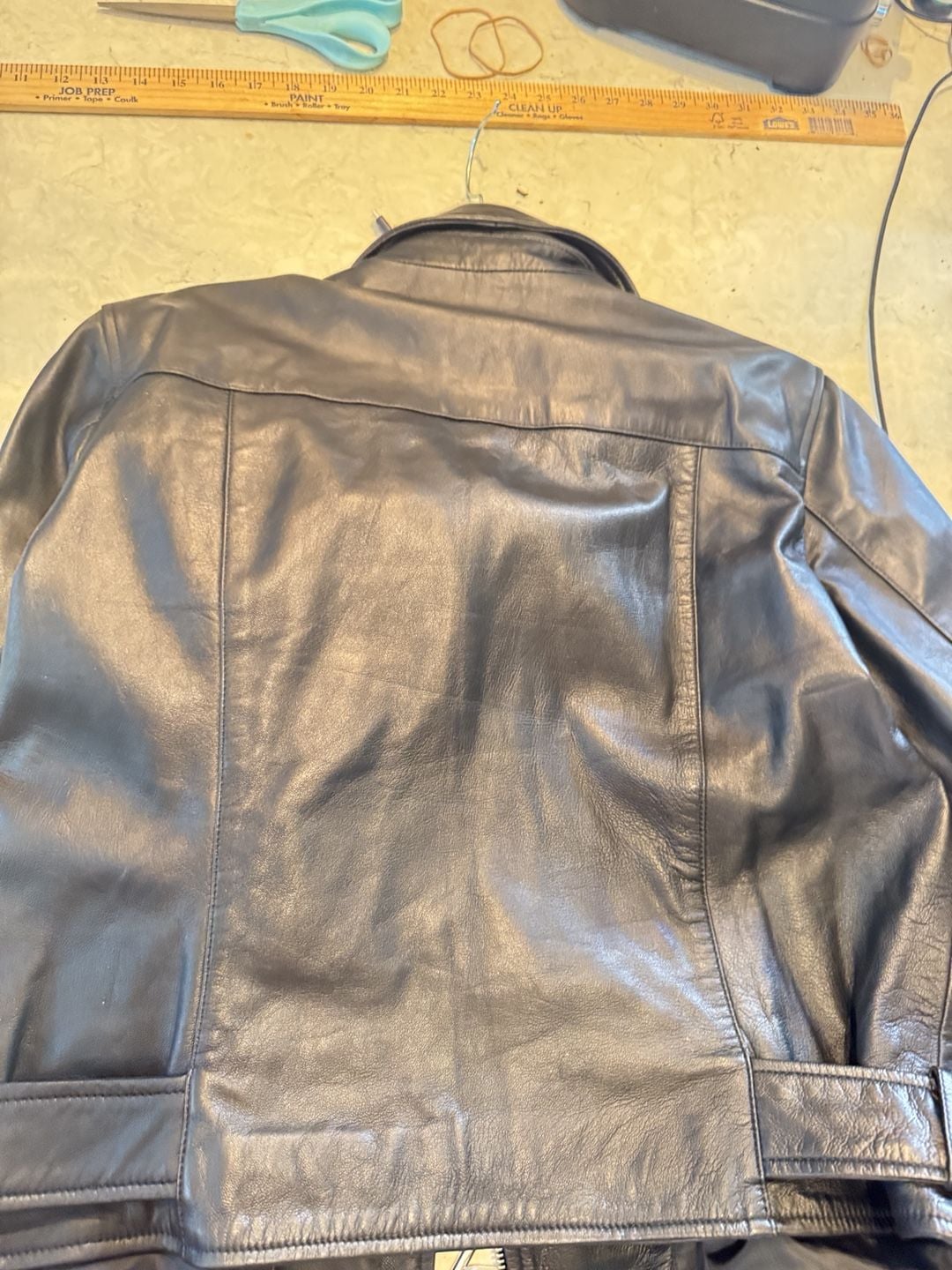 Quince Leather Moto Jacket Size XL Black Biker Motorcycle 10