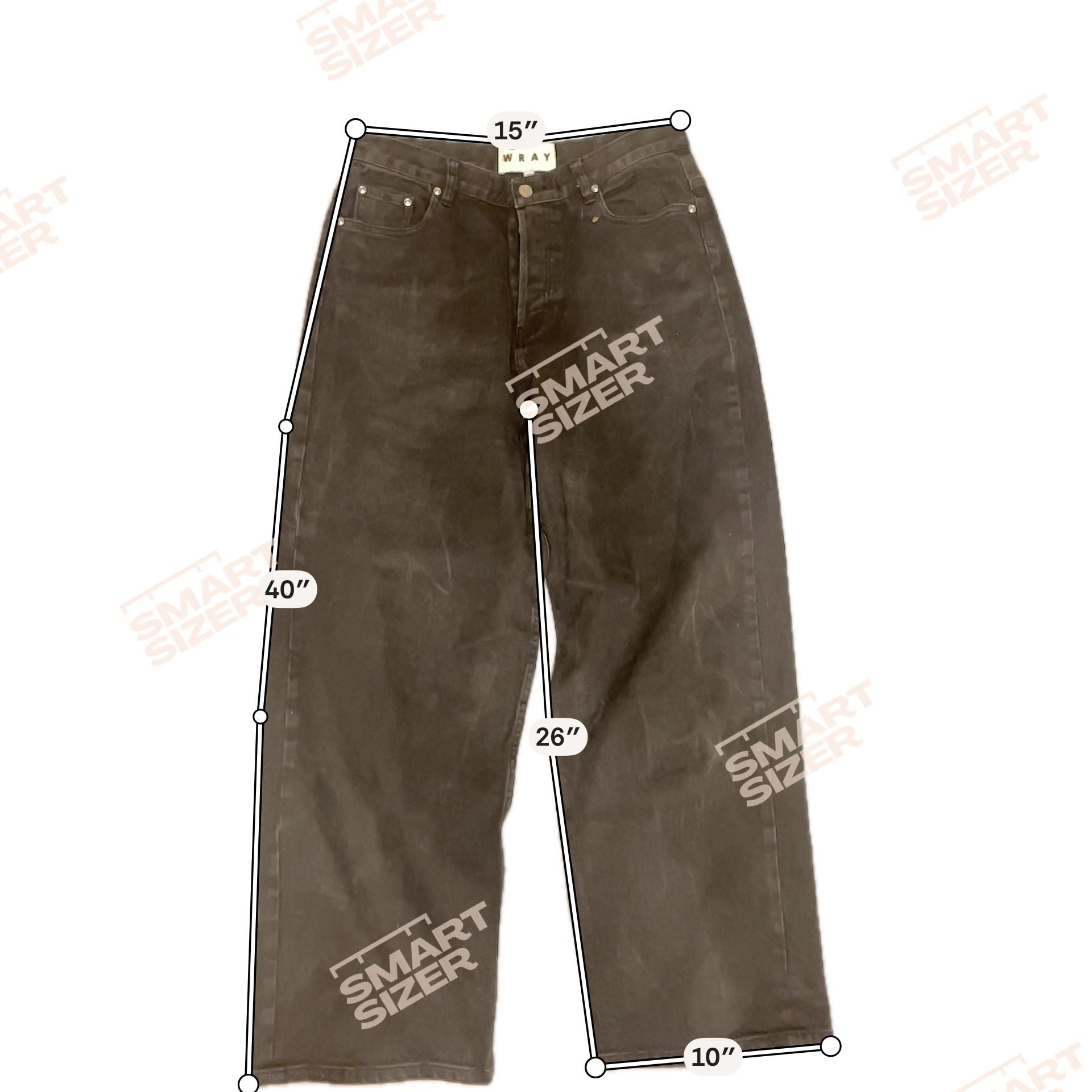 Wray Black Wide Leg Denim Jeans Size 12
Grunge 4